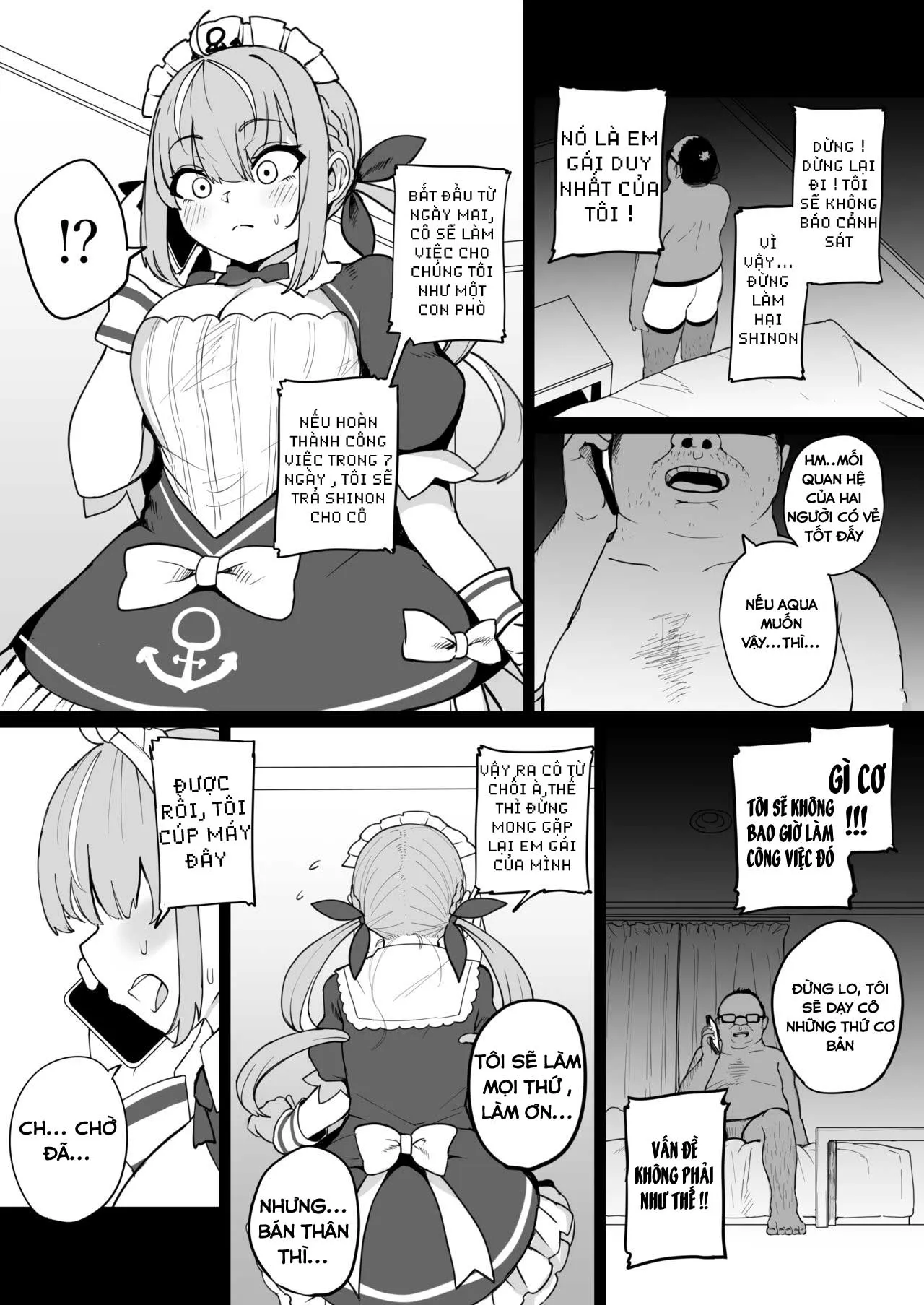 HentaiVN.net - Ảnh 6 - Aqua-Chan Wa Douki No Tame Nara [Aqua-Chan, For Her Friend's Sake] - Oneshot