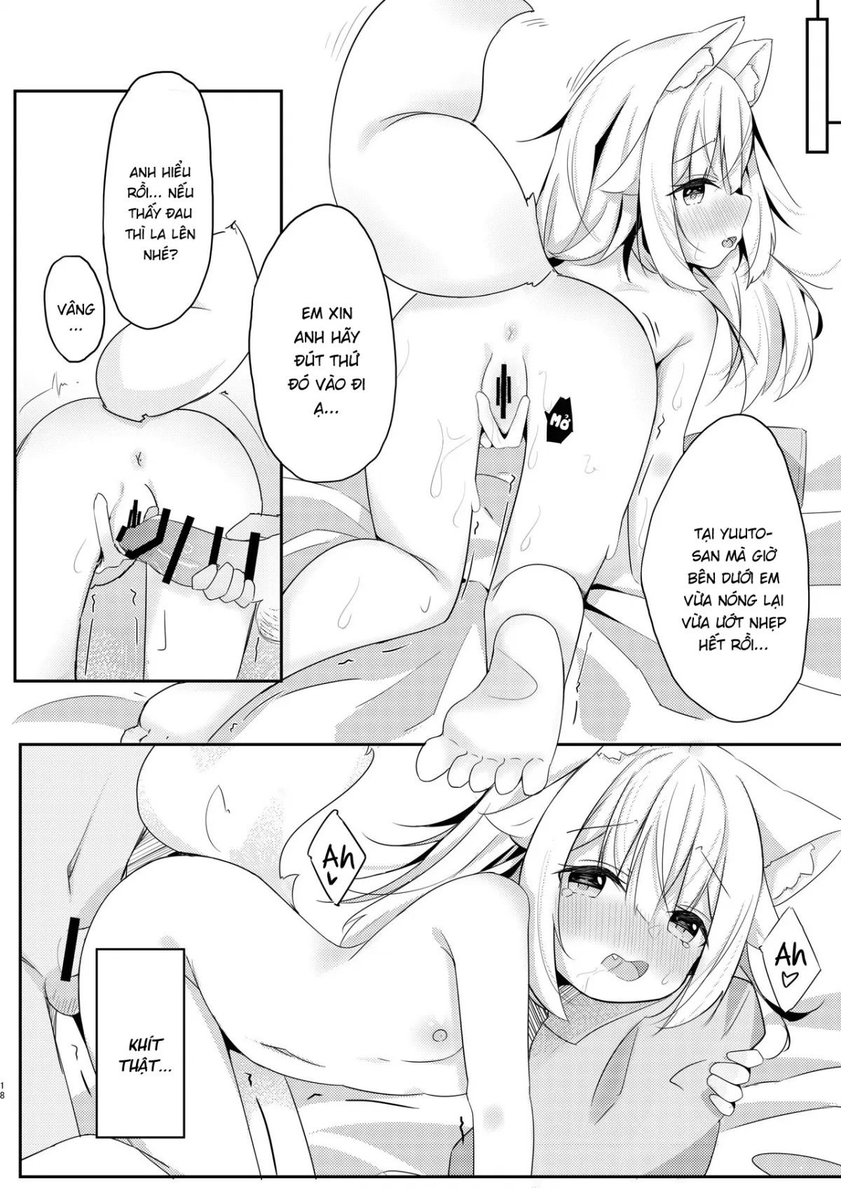 HentaiVN.net - Ảnh 13 - Bầu Bạn Cùng Bé Tai Cáo [Kemo Mimi Shoujo wa Iyashita, けもみみ少女は癒したい] - Oneshot