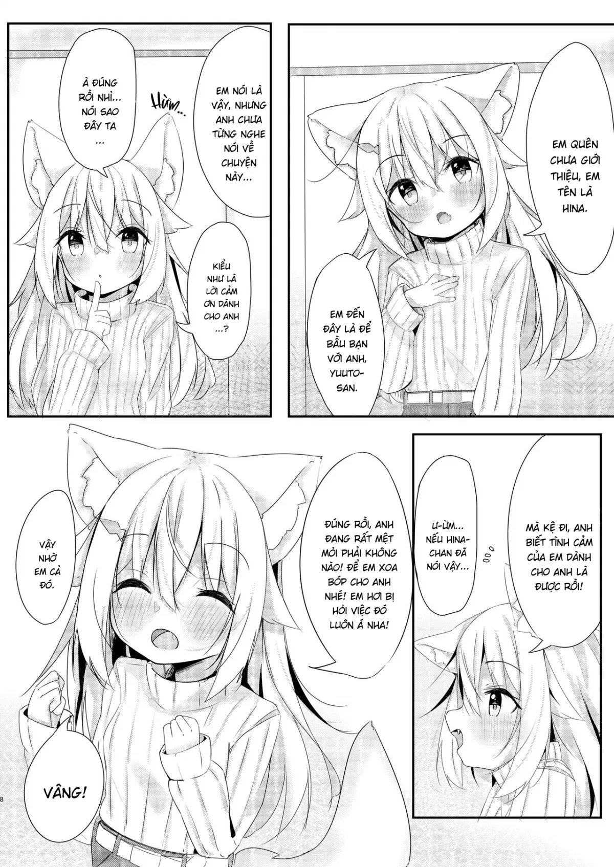 HentaiVN.net - Ảnh 6 - Bầu Bạn Cùng Bé Tai Cáo [Kemo Mimi Shoujo wa Iyashita, けもみみ少女は癒したい] - Oneshot