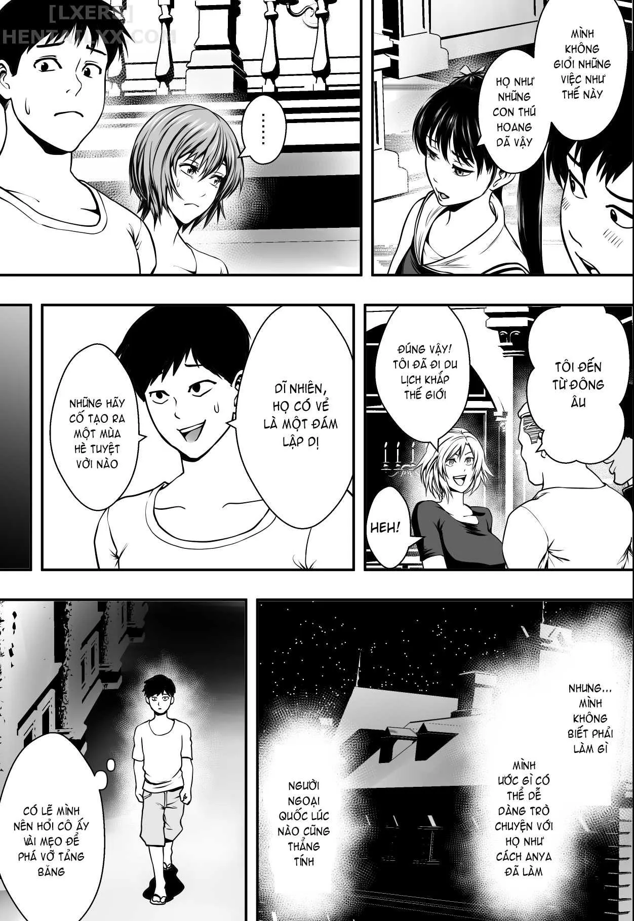 HentaiVN.net - Ảnh 11 - Harem Love Come VS Yarichin DQN - Oneshot