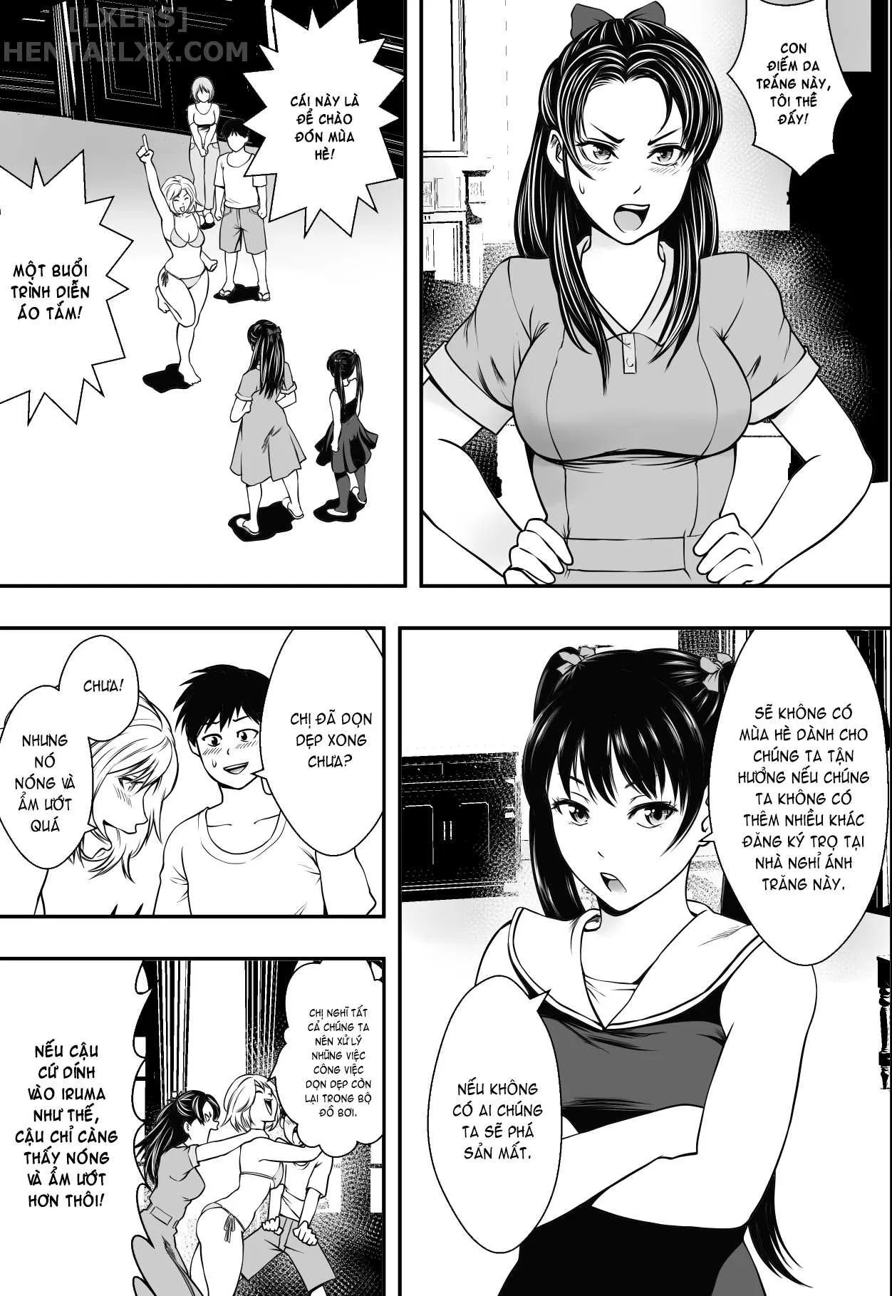 HentaiVN.net - Ảnh 7 - Harem Love Come VS Yarichin DQN - Oneshot