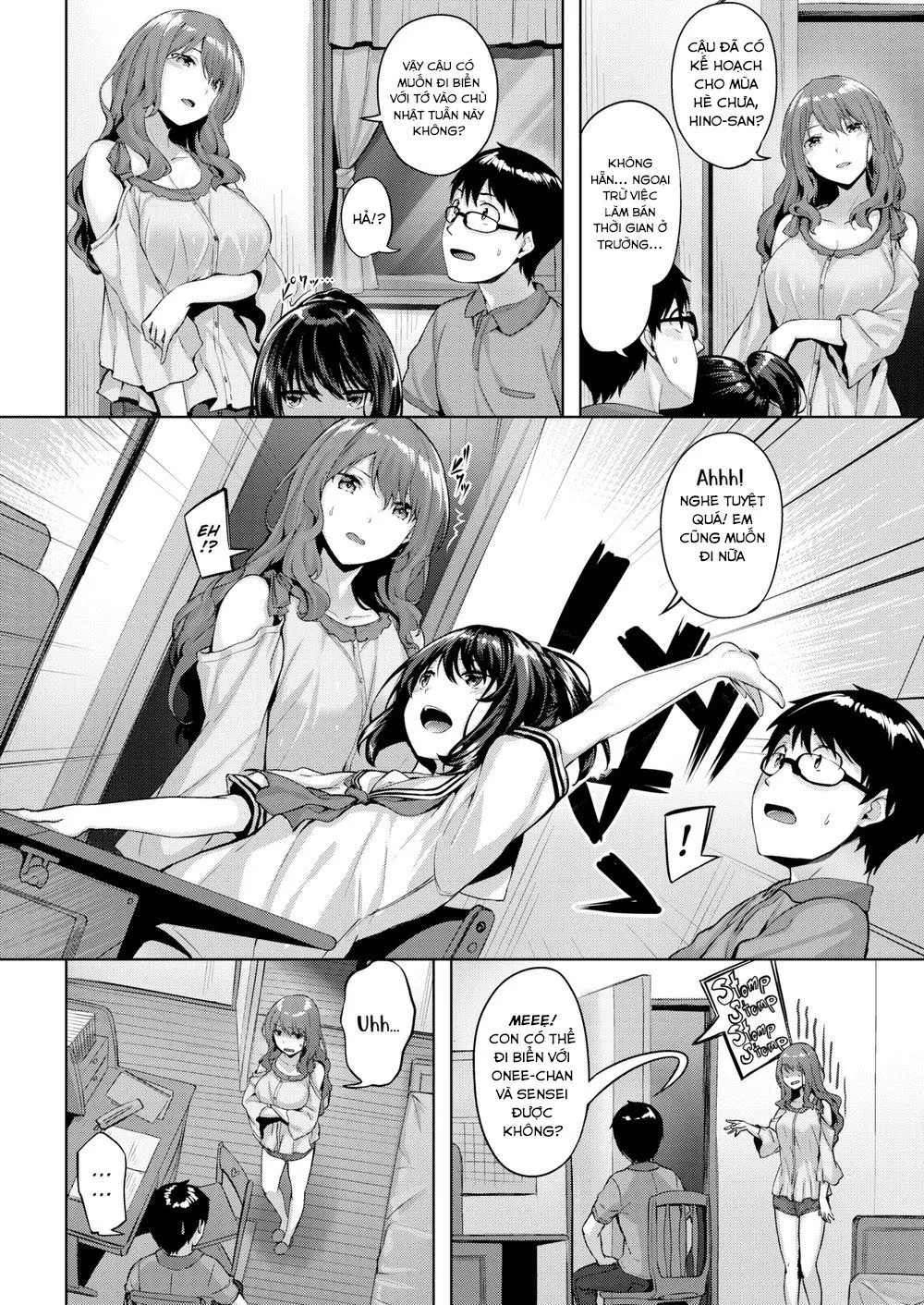 HentaiVN.net - Ảnh 3 - Bãi Biển Tình Yêu [Sisters Beach] - Oneshot không che