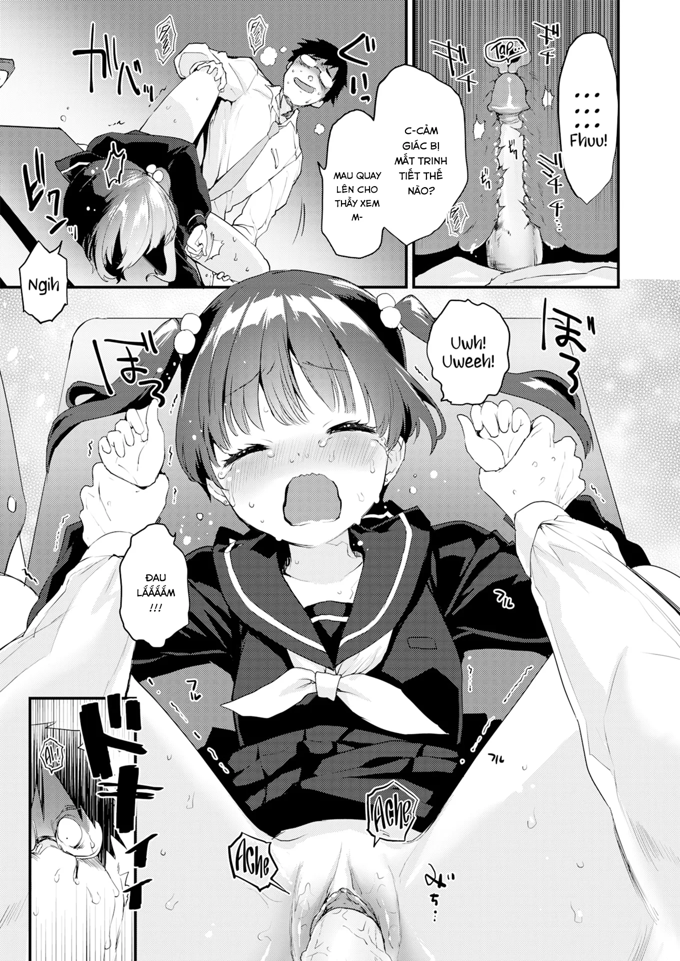 HentaiVN.net - Ảnh 11 - Giáo Dục con Phò Non [Educational Guidance] - Oneshot