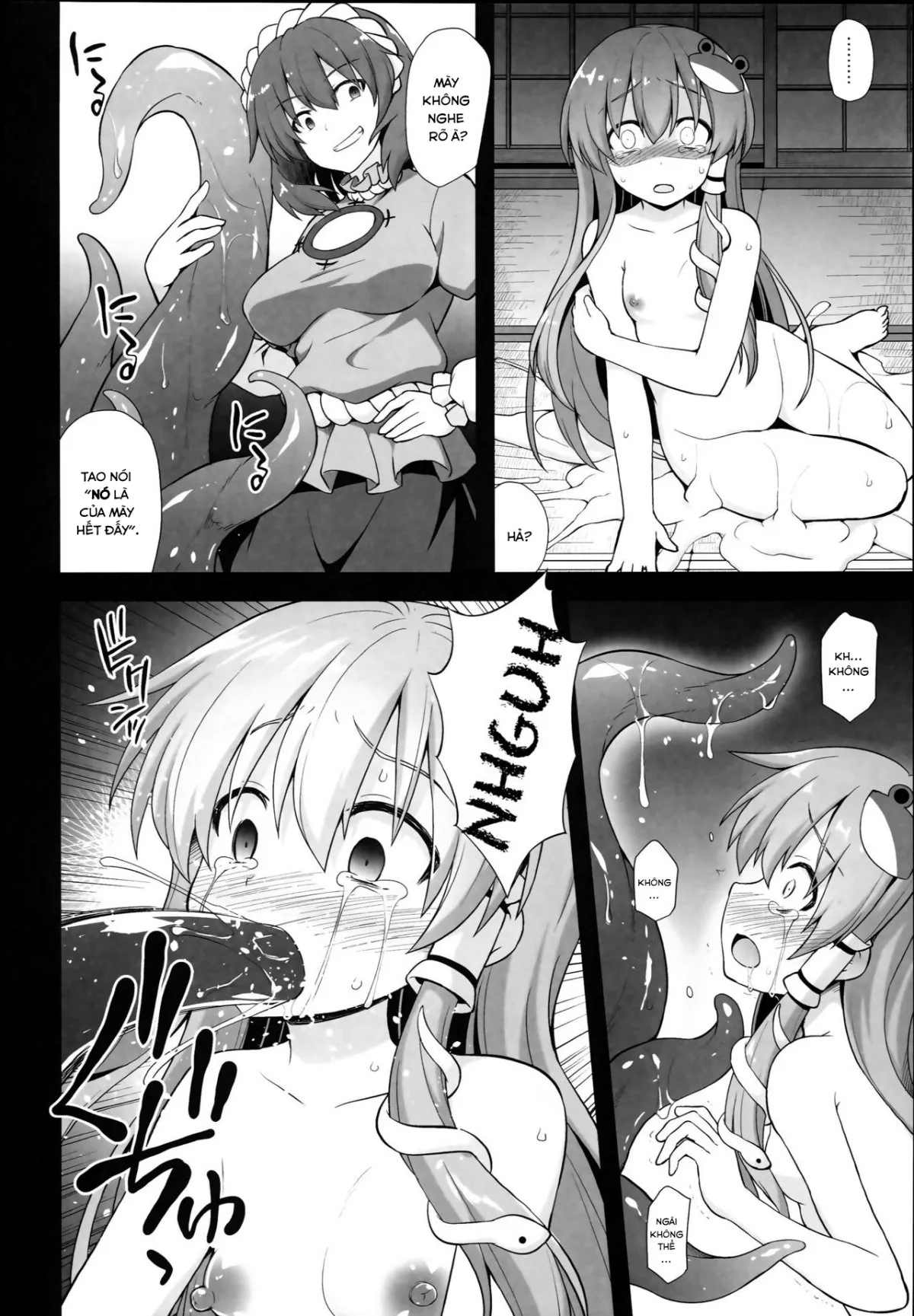 HentaiVN.net - Ảnh 20 - Sanae chăm chỉ(Touhou Project) [Shinkou no Tame ni Sanae-san ga Shokushu de Muriyari Kaihatsu Sareru Moriya Jinja(Touhou Project)] - Oneshot