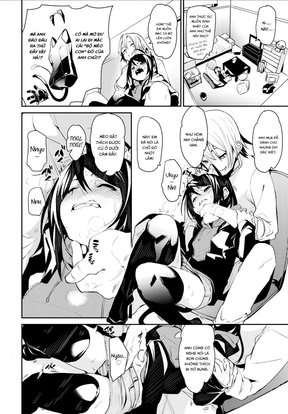 HentaiVN.net - Ảnh 4 - Bé Mèo Của Anh [Cat Person Days] - Oneshot