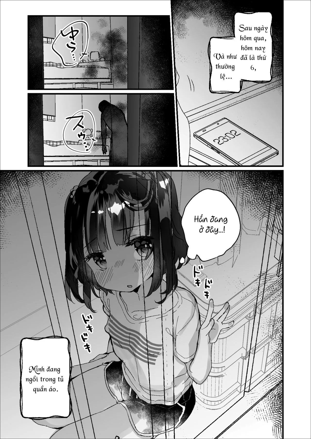 HentaiVN.net - Ảnh 13 - Có một con ma ở trong nhà mình! : Trốn tìm [Uchi ni wa Yuurei-san ga Imasu Kakurenbo Hen; There's a Presence in My House; Hide-and-Seek Chapter] - Oneshot