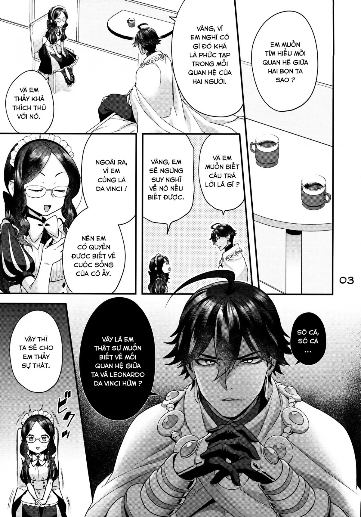 HentaiVN.net - Ảnh 6 - Da Vinci-chan và Ông vua mặt trời [Taiyouou to no Kankei] - 1shot trà đá