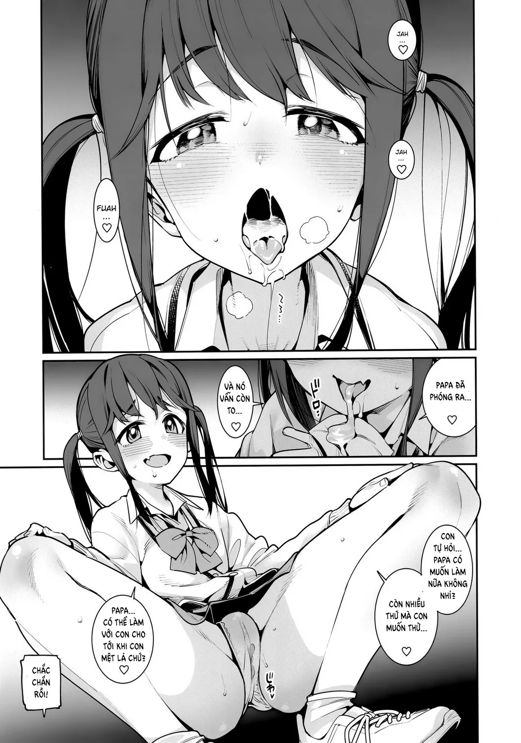 HentaiVN.net - Ảnh 8 - Just For Today, Papa and Daughter [Kyou dake, Papa to Musume] - Oneshot