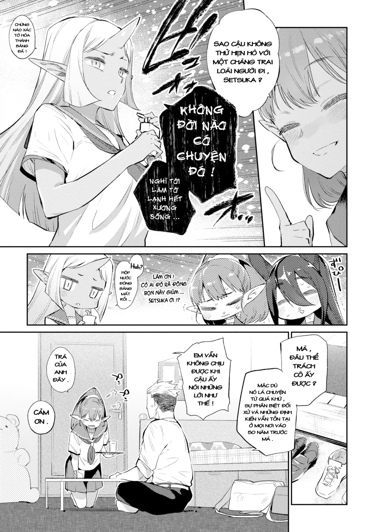 HentaiVN.net - Ảnh 6 - Chuyện tình những nàng bán nhân [Monster Romance] - Chap 1