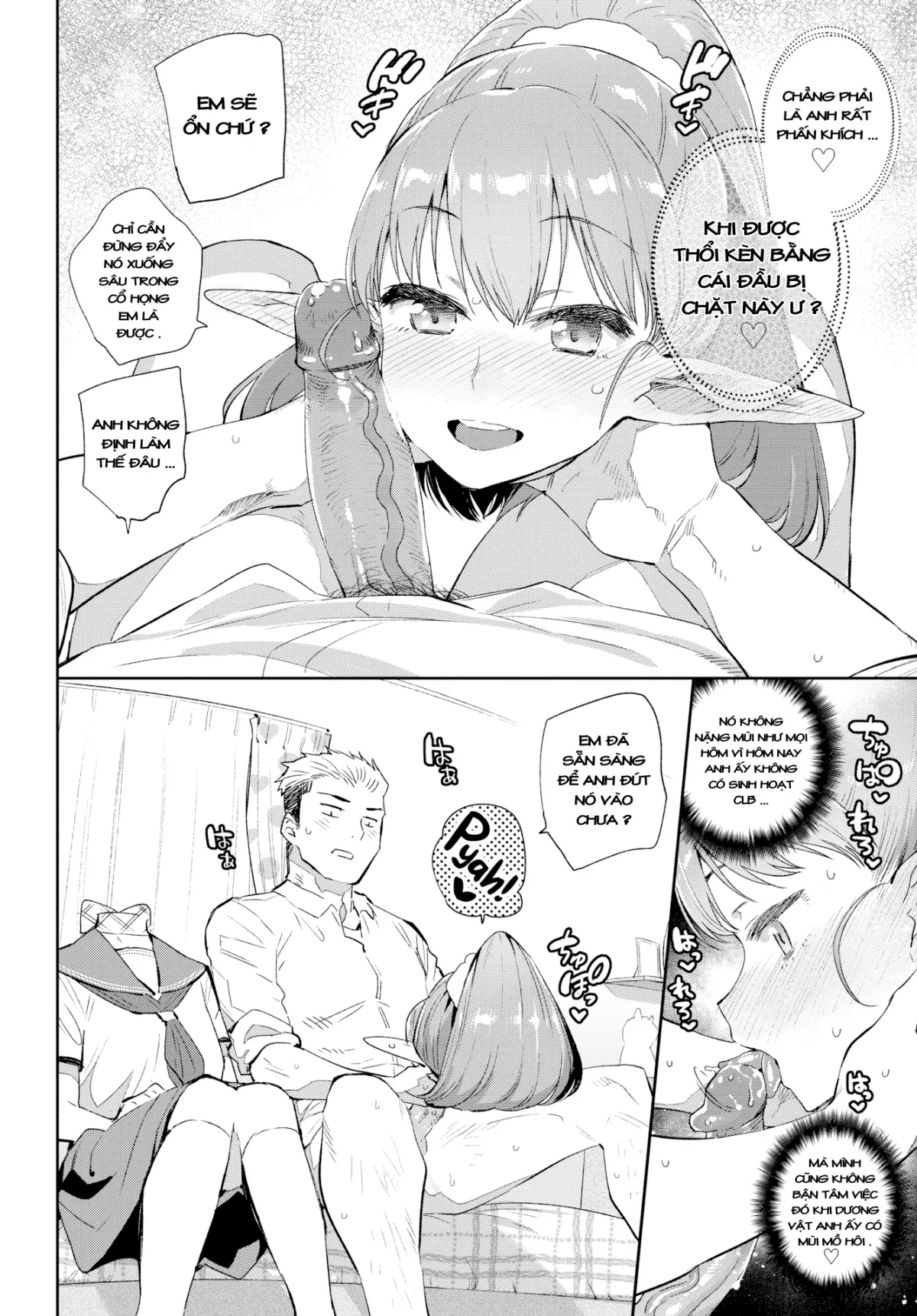 HentaiVN.net - Ảnh 9 - Chuyện tình những nàng bán nhân [Monster Romance] - Chap 1