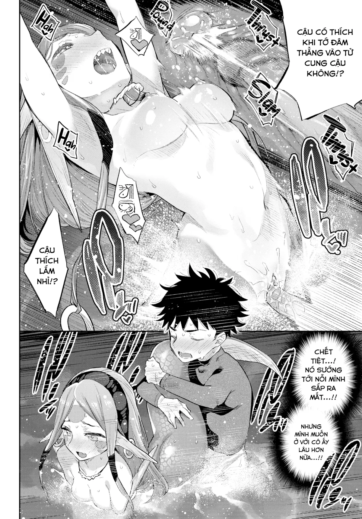 HentaiVN.net - Ảnh 15 - Chuyện tình những nàng bán nhân [Monster Romance] - Chap 3
