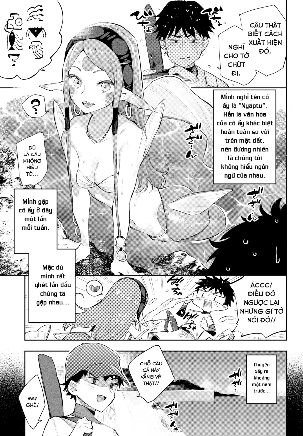 HentaiVN.net - Ảnh 4 - Chuyện tình những nàng bán nhân [Monster Romance] - Chap 3