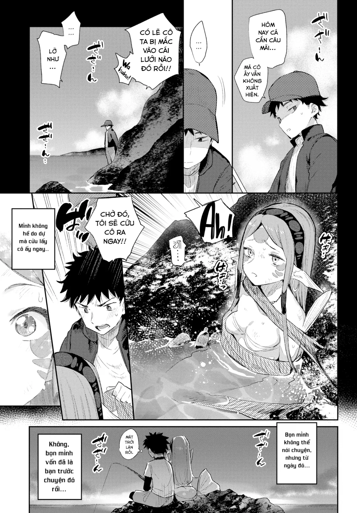 HentaiVN.net - Ảnh 6 - Chuyện tình những nàng bán nhân [Monster Romance] - Chap 3