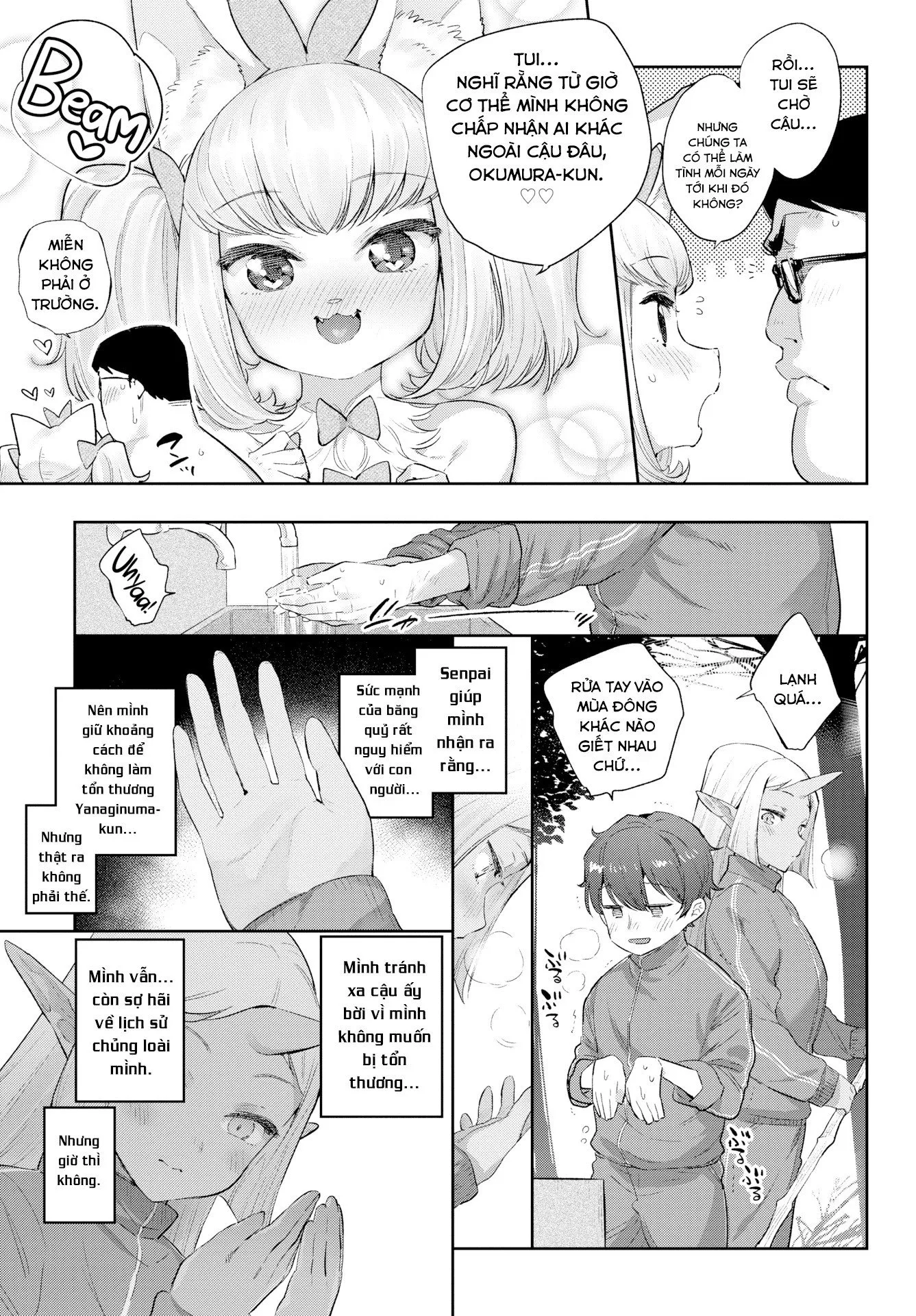 HentaiVN.net - Ảnh 26 - Chuyện tình những nàng bán nhân [Monster Romance] - Chap 4