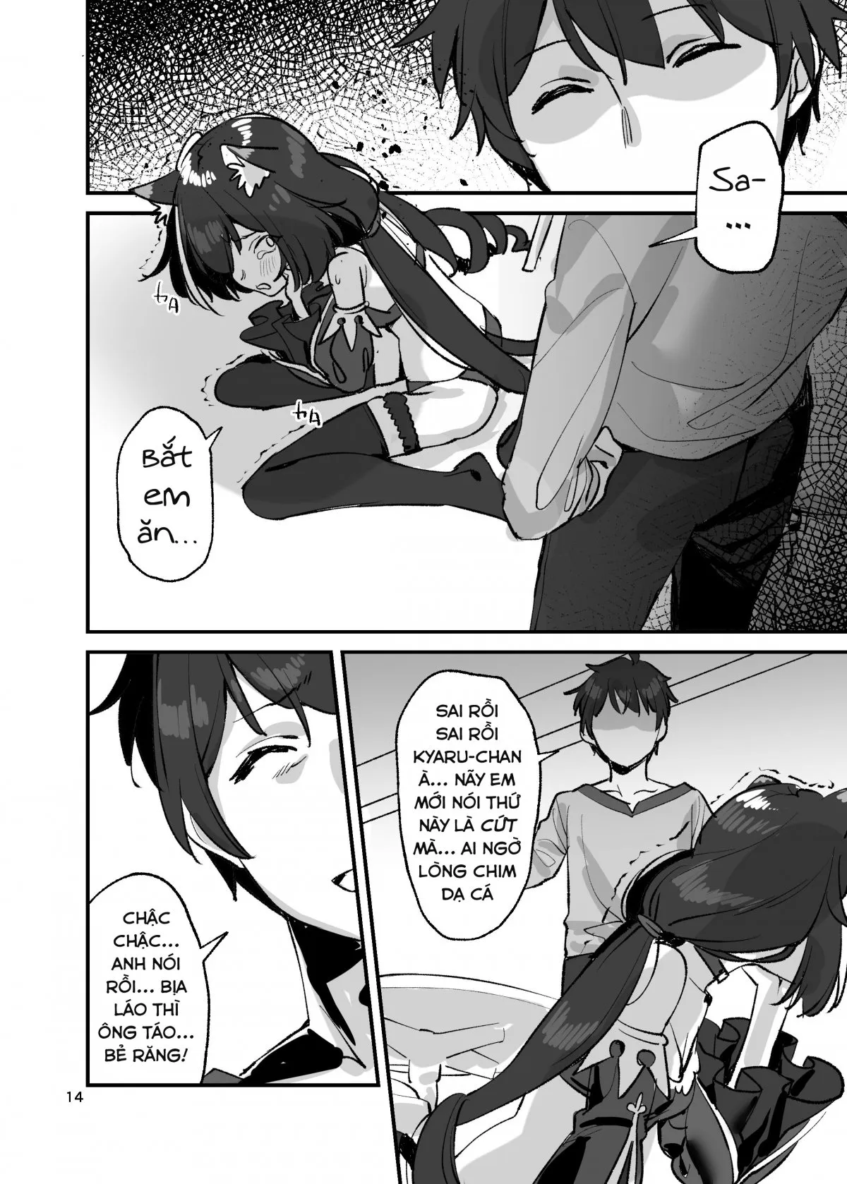 HentaiVN.net - Ảnh 7 - VÌ EM LÀ KẺ PHẢN BỘI KYARU - CHAN À ! [Ohayou, Kyaru-chan; おはよう、キャルちゃん] - Chap 2: VÌ EM LÀ KẺ PHẢN BỘI KYARU CHAN À!