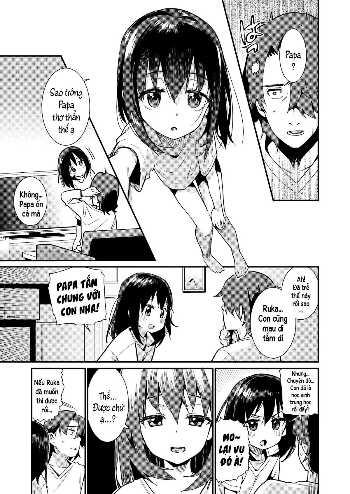 HentaiVN.net - Ảnh 3 - Papa wa Manamusume ni Katenai [パパは愛娘に勝てない] - Part 1