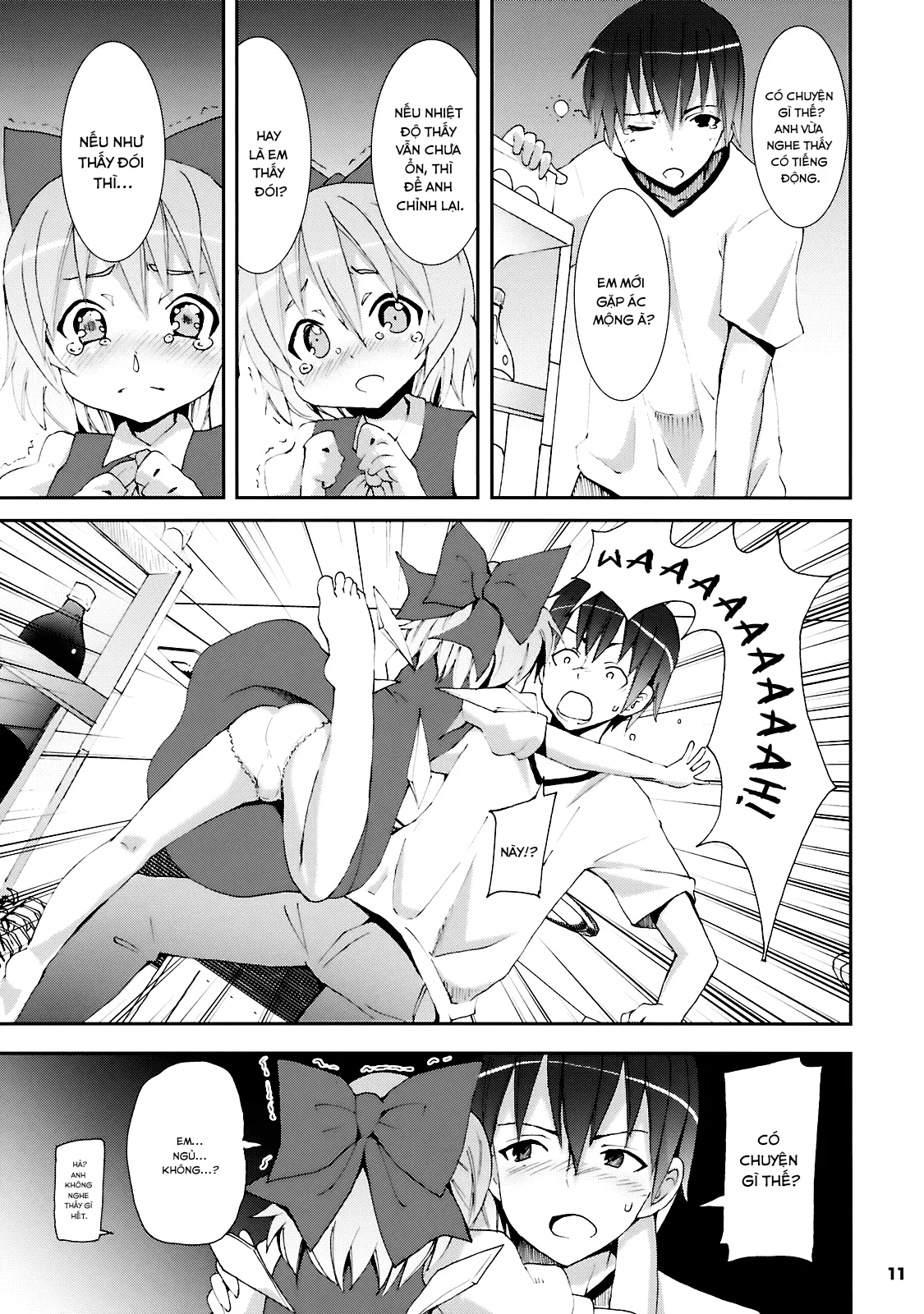 HentaiVN.net - Ảnh 8 - Nanashi và hành trình lạc vào Gensokyo - Cirno lạc vào trong tủ lạnh của tôi(Chap 1)