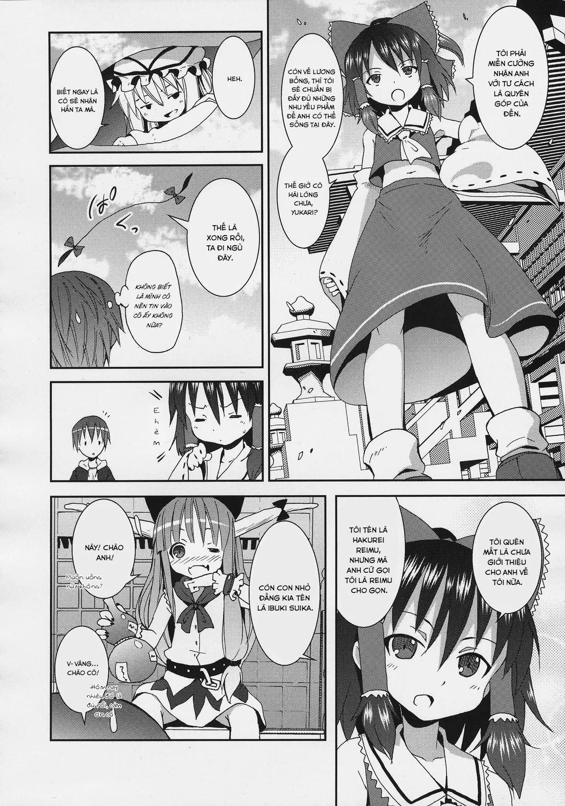 HentaiVN.net - Ảnh 8 - Nanashi và hành trình lạc vào Gensokyo - Nàng Hakurei của đền Reimu(Chap 2)
