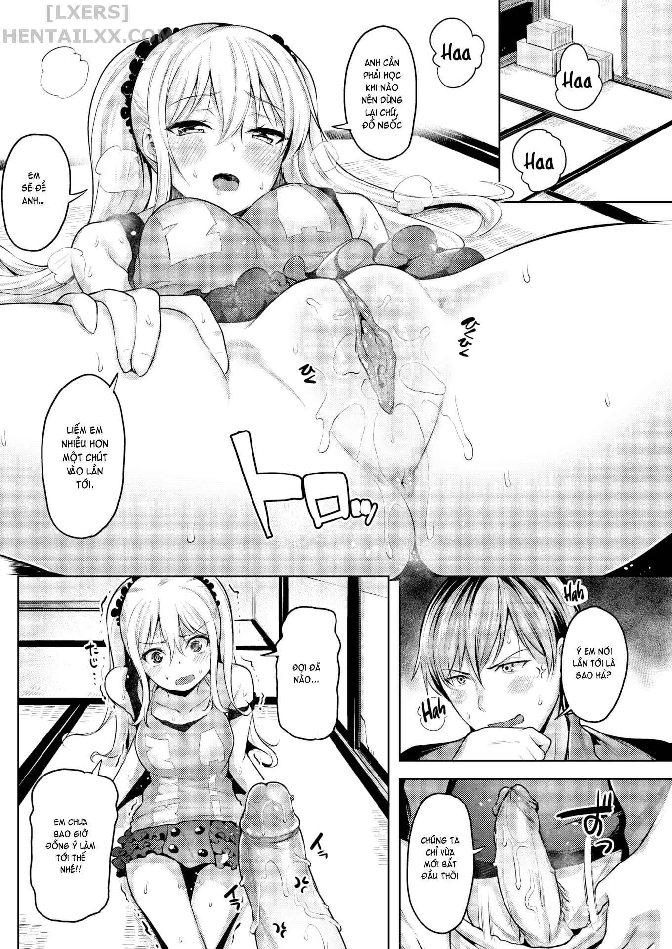 HentaiVN.net - Ảnh 16 - Yawahada Ecchi - Make Love With Tender Skin (Trọn bộ) [Spring Warashi; Summer Warashi; Do the Well-Fed Sisters; Secret Base; Fuck ♥ and ♥ Learn; Fuck and Learn; The Illusion of Shuuenkaku; Troublesome Temptation; A Mature Confession; Beautify Kogal] - Chap 1: Spring Warashi