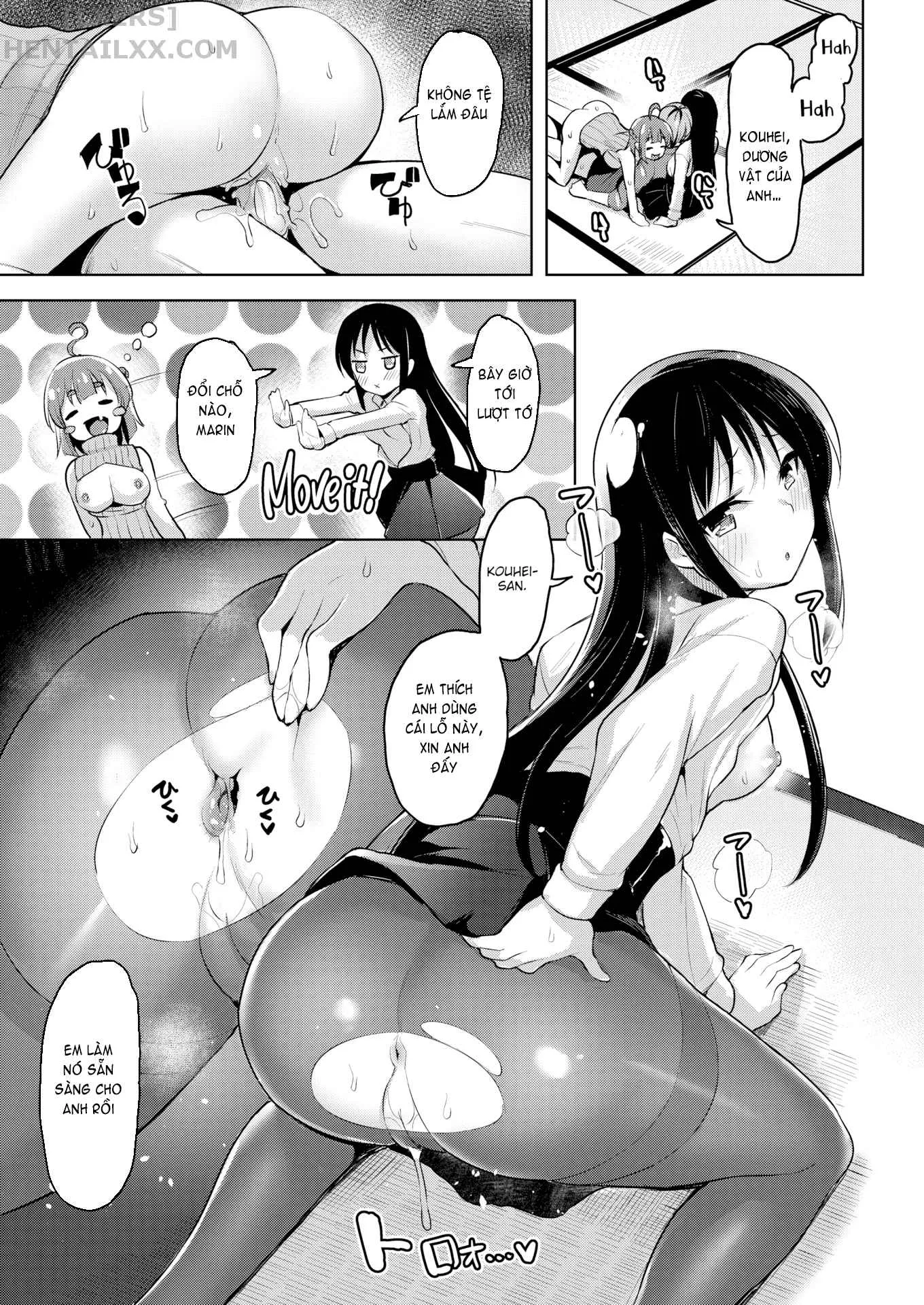 HentaiVN.net - Ảnh 11 - Yawahada Ecchi - Make Love With Tender Skin (Trọn bộ) [Spring Warashi; Summer Warashi; Do the Well-Fed Sisters; Secret Base; Fuck ♥ and ♥ Learn; Fuck and Learn; The Illusion of Shuuenkaku; Troublesome Temptation; A Mature Confession; Beautify Kogal] - Chap 2: Summer Warashi