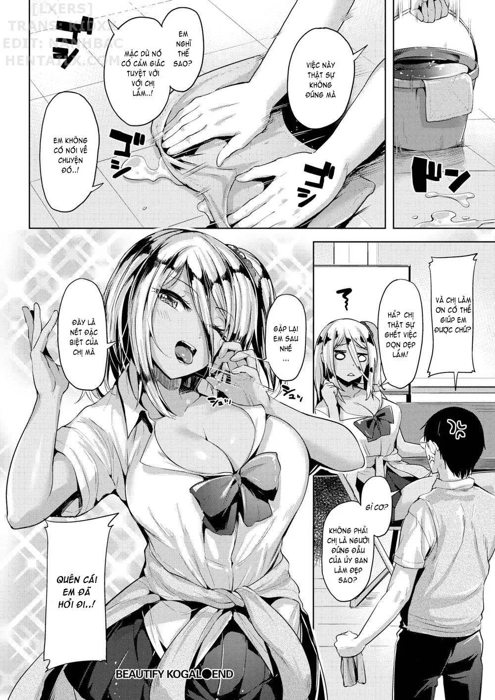 HentaiVN.net - Ảnh 19 - Yawahada Ecchi - Make Love With Tender Skin (Trọn bộ) [Spring Warashi; Summer Warashi; Do the Well-Fed Sisters; Secret Base; Fuck ♥ and ♥ Learn; Fuck and Learn; The Illusion of Shuuenkaku; Troublesome Temptation; A Mature Confession; Beautify Kogal] - Chap 9: Beautify Kogal
