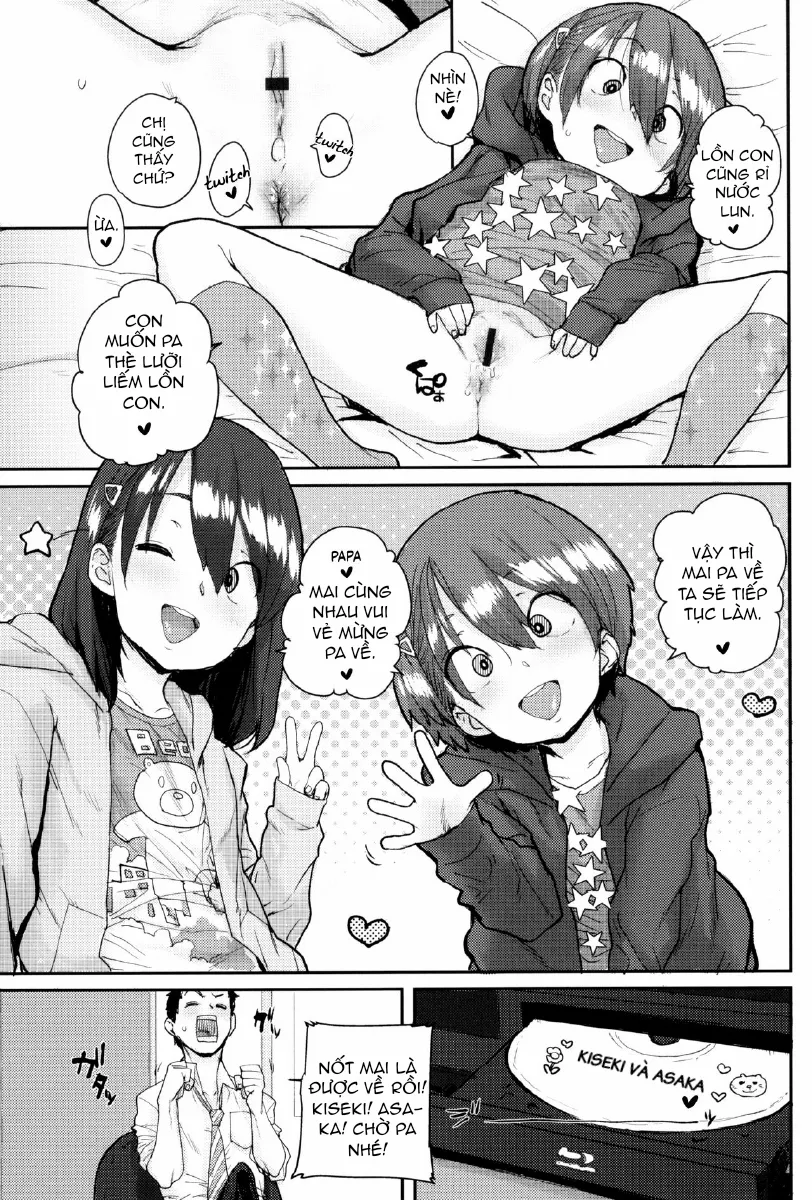 HentaiVN.net - Ảnh 5 - Loli to Asobo♪ [ろりとあそぼ♪ [英訳]] - Chap 2 : Về với các con .