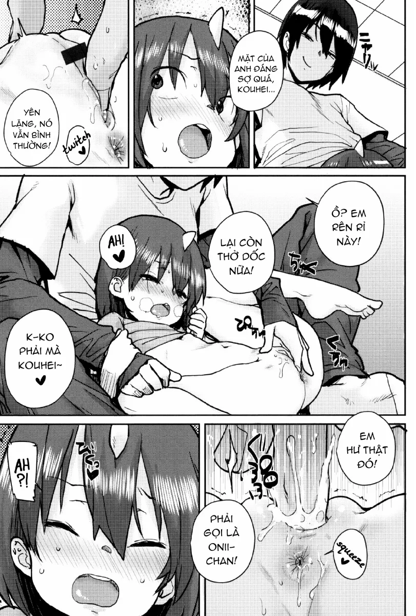 HentaiVN.net - Ảnh 9 - Loli to Asobo♪ [ろりとあそぼ♪ [英訳]] - Chap 4 : Anh sẽ trông nom bé .