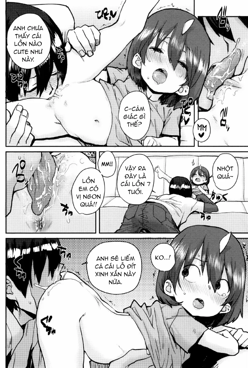 HentaiVN.net - Ảnh 12 - Loli to Asobo♪ [ろりとあそぼ♪ [英訳]] - Chap 4 : Anh sẽ trông nom bé .