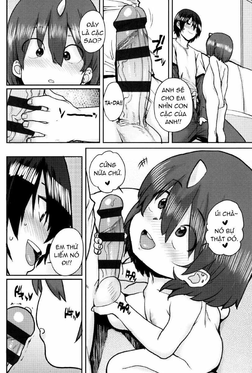 HentaiVN.net - Ảnh 15 - Loli to Asobo♪ [ろりとあそぼ♪ [英訳]] - Chap 4 : Anh sẽ trông nom bé .