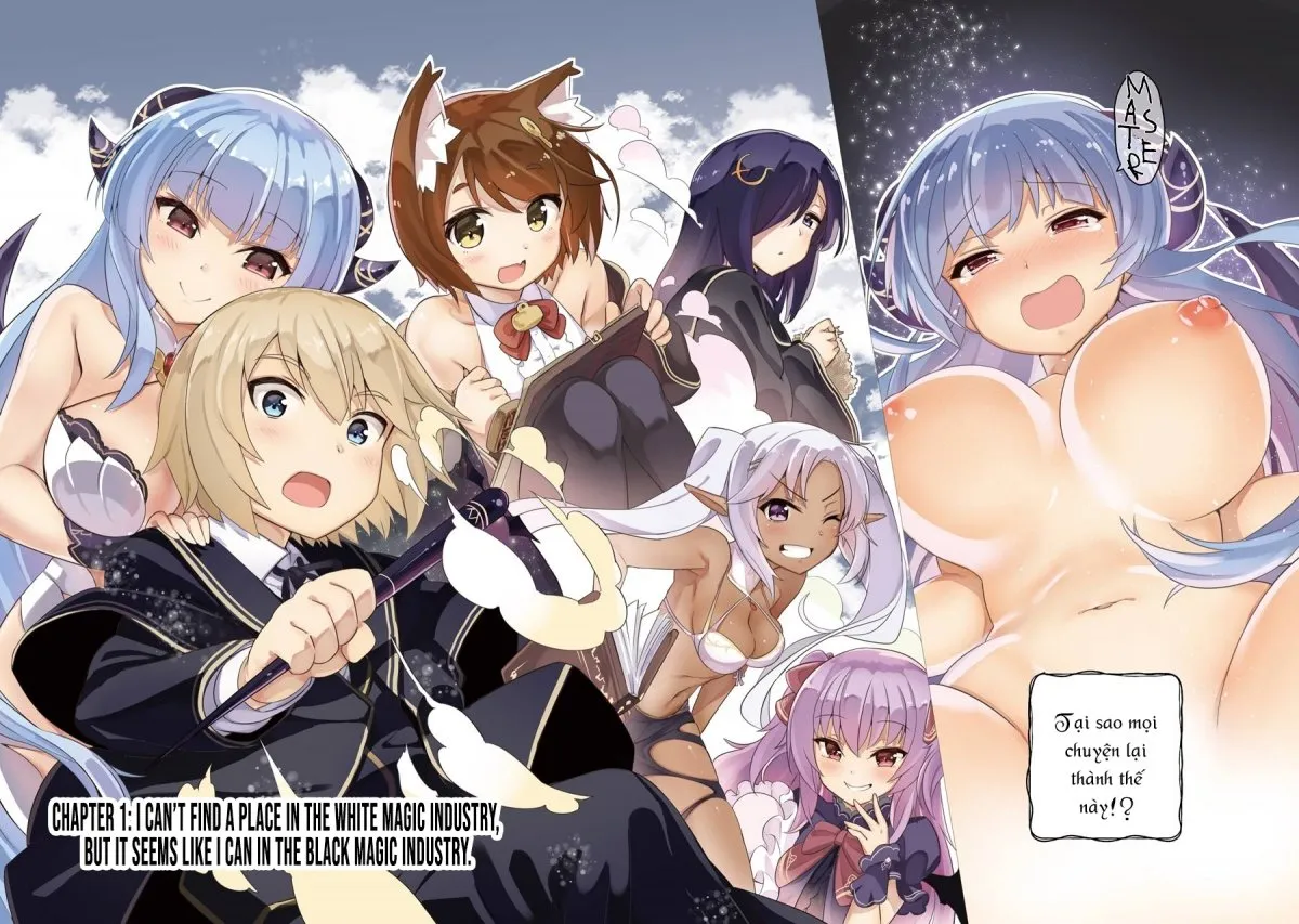 HentaiVN.net - Ảnh 4 - Tôi không có duyên với Bạch Ma Thuật, thế còn Hắc Ma Thuật thì sao? [Wakamono no Kuro Mahou Hanare ga Shinkoku desu ga, Shuushoku shite Mitara Taiguu Iishi, Shachou mo Tsukaima mo Kawaikute Saikou desu!] - Chap 1 [Hắc Ma Thuật có thực sự tệ như tôi từng nghĩ?]