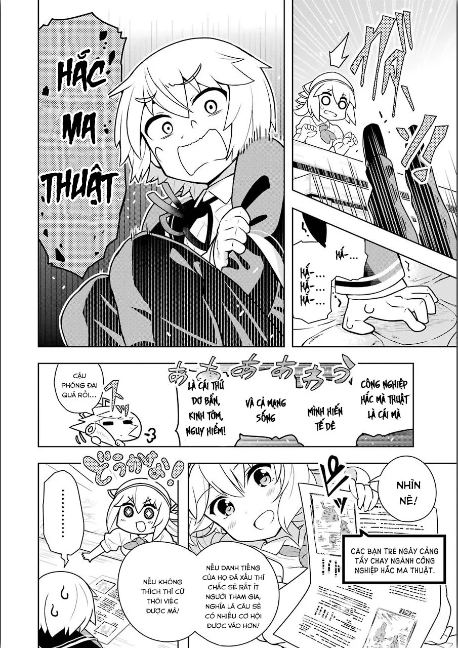 HentaiVN.net - Ảnh 8 - Tôi không có duyên với Bạch Ma Thuật, thế còn Hắc Ma Thuật thì sao? [Wakamono no Kuro Mahou Hanare ga Shinkoku desu ga, Shuushoku shite Mitara Taiguu Iishi, Shachou mo Tsukaima mo Kawaikute Saikou desu!] - Chap 1 [Hắc Ma Thuật có thực sự tệ như tôi từng nghĩ?]