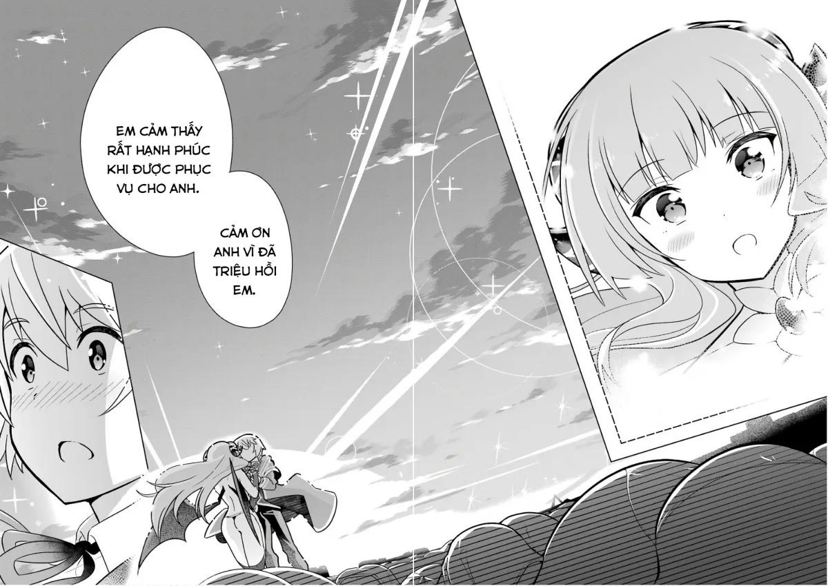 HentaiVN.net - Ảnh 25 - Tôi không có duyên với Bạch Ma Thuật, thế còn Hắc Ma Thuật thì sao? [Wakamono no Kuro Mahou Hanare ga Shinkoku desu ga, Shuushoku shite Mitara Taiguu Iishi, Shachou mo Tsukaima mo Kawaikute Saikou desu!] - Chap 2 [Sức mạnh của Quỷ Cấp Cao?]