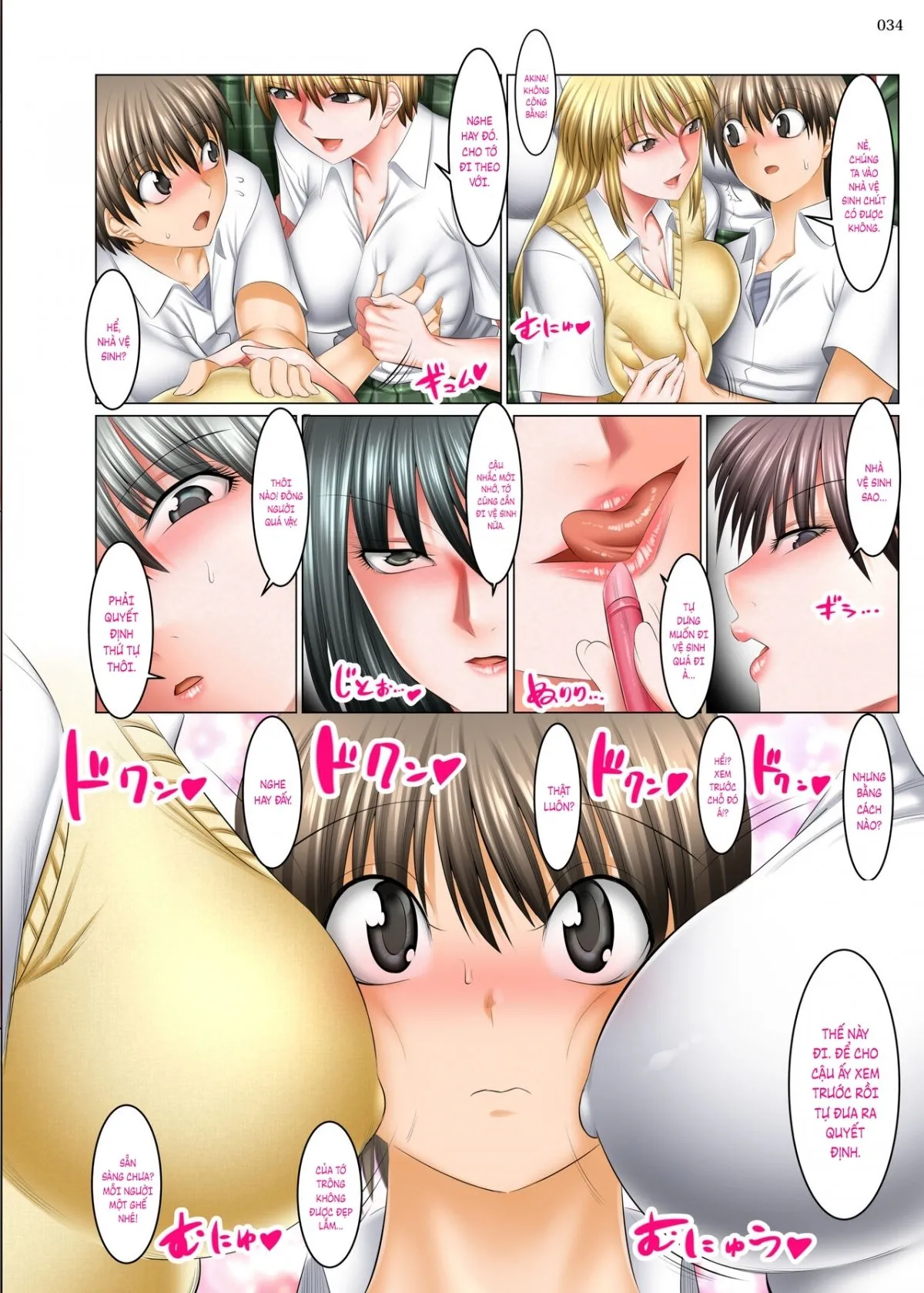 HentaiVN.net - Ảnh 37 - Boku Igai Inpo no Sekai 5 Harem Dousei Seikatsu Hen - Oneshot nứng
