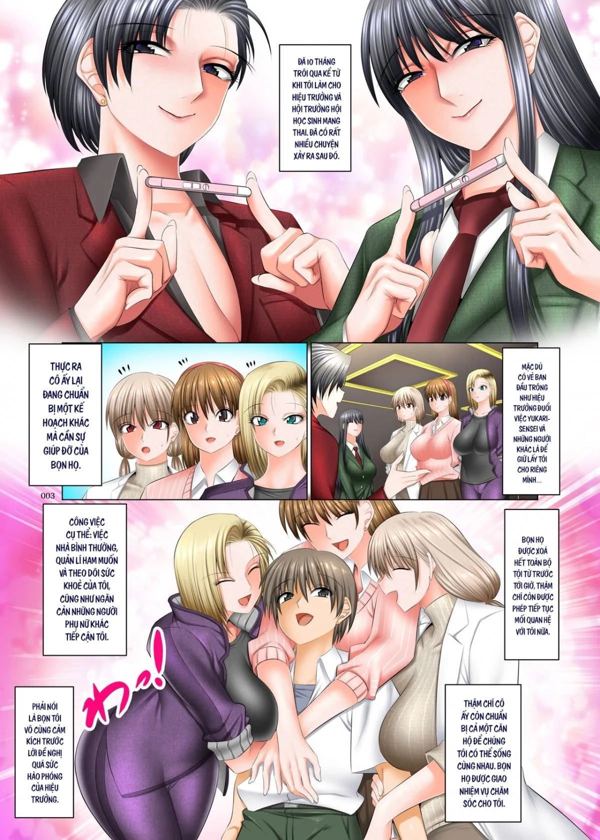 HentaiVN.net - Ảnh 4 - Boku Igai Inpo no Sekai 5 Harem Dousei Seikatsu Hen - Oneshot nứng