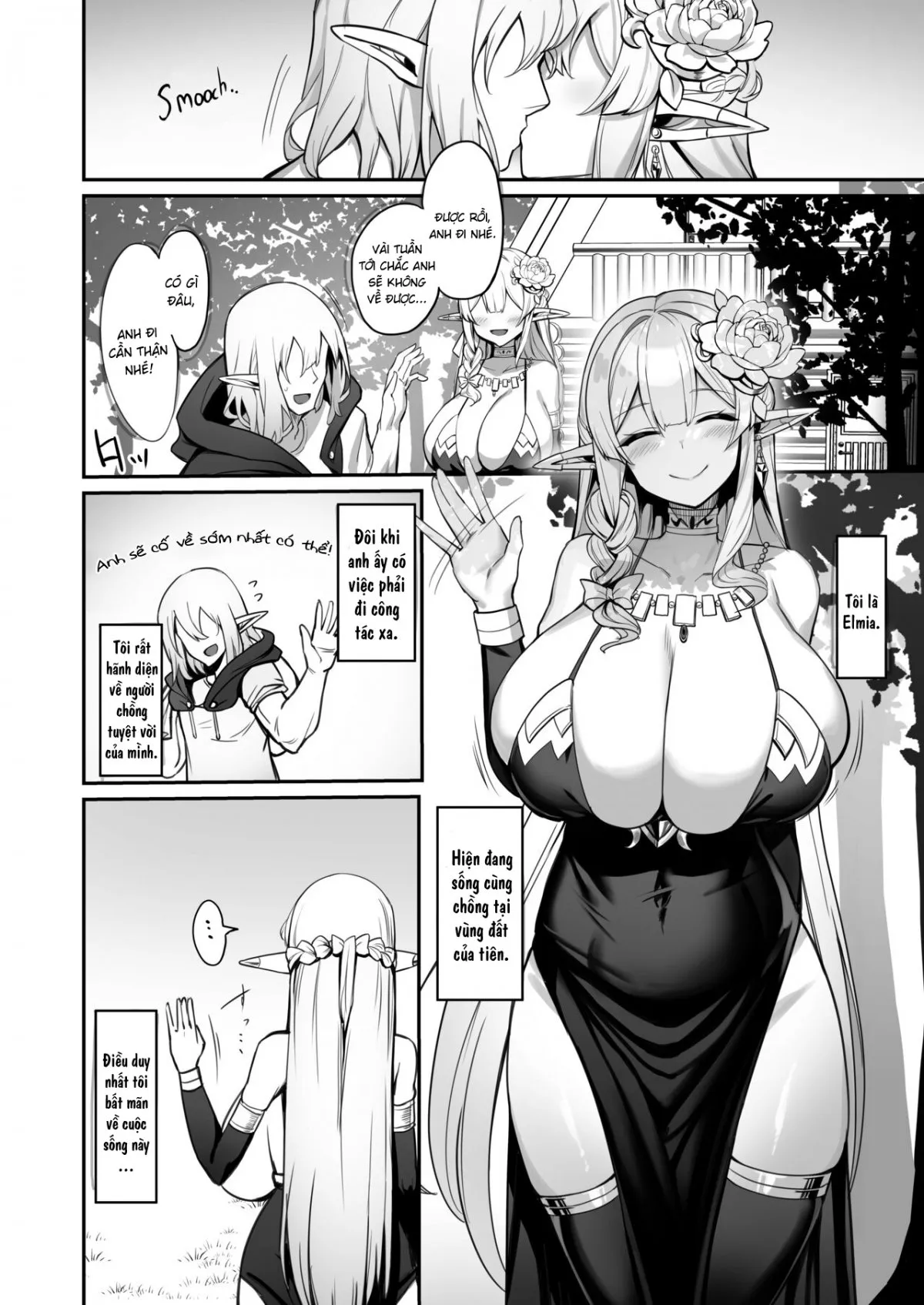 HentaiVN.net - Ảnh 3 - Truyện về nàng ELF nội trợ [Elf Mama-San no manga | A Manga About an Elf Housewife] - Oneshot