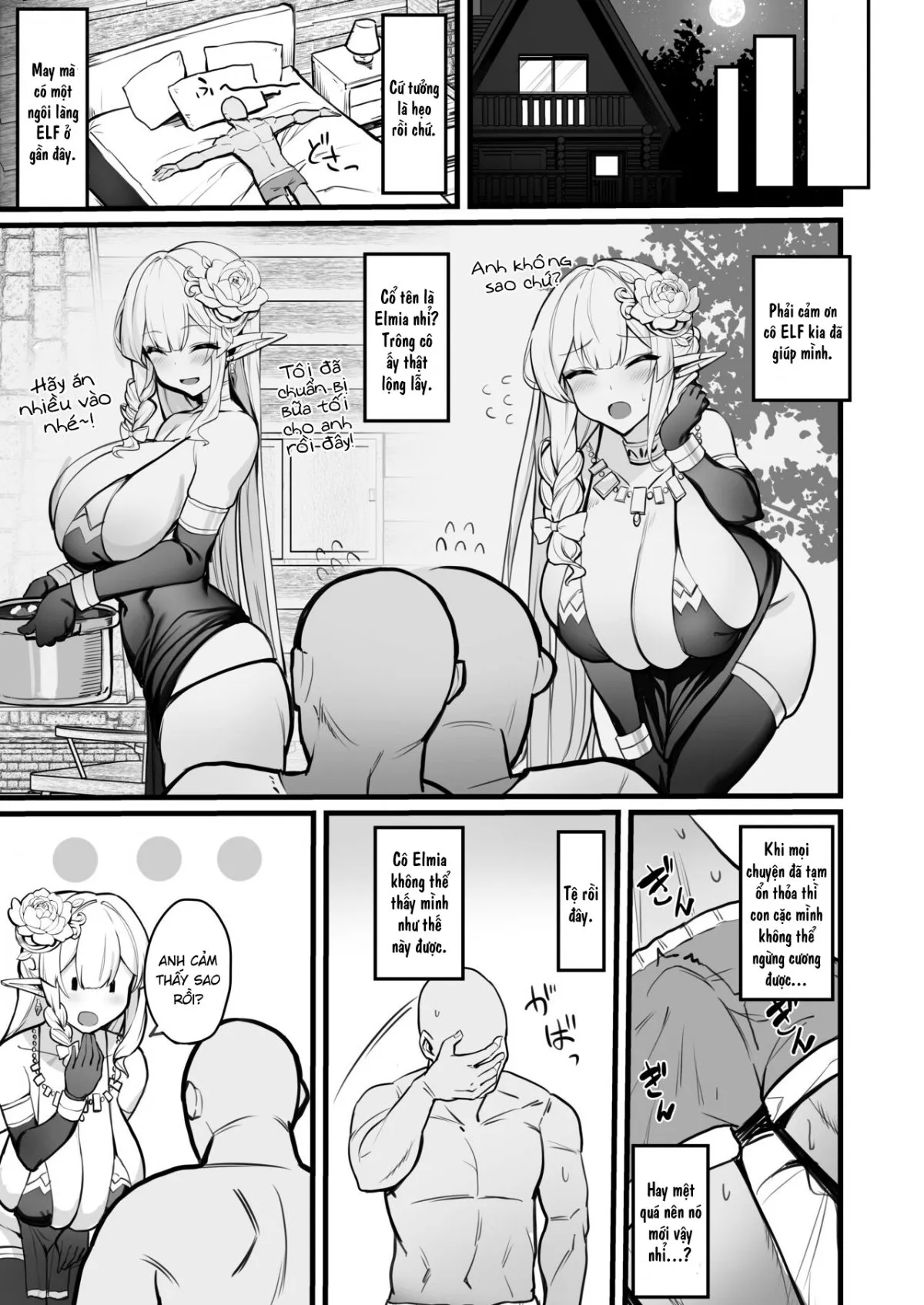 HentaiVN.net - Ảnh 6 - Truyện về nàng ELF nội trợ [Elf Mama-San no manga | A Manga About an Elf Housewife] - Oneshot