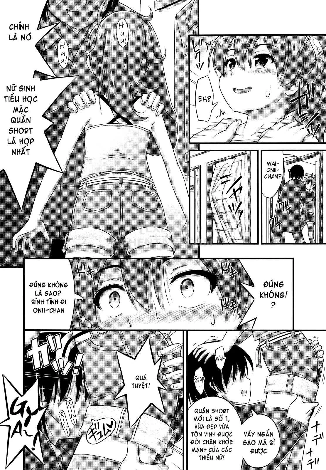 HentaiVN.net - Ảnh 10 - Kinjo no Ko ga Short Pants o Haite Ore o Yuuwaku shite Kurundaga [Kinjo No Ko Ga Short Pants Wo Haite Ore Wo Yuuwaku Shite Kurundaga] - Chap 4