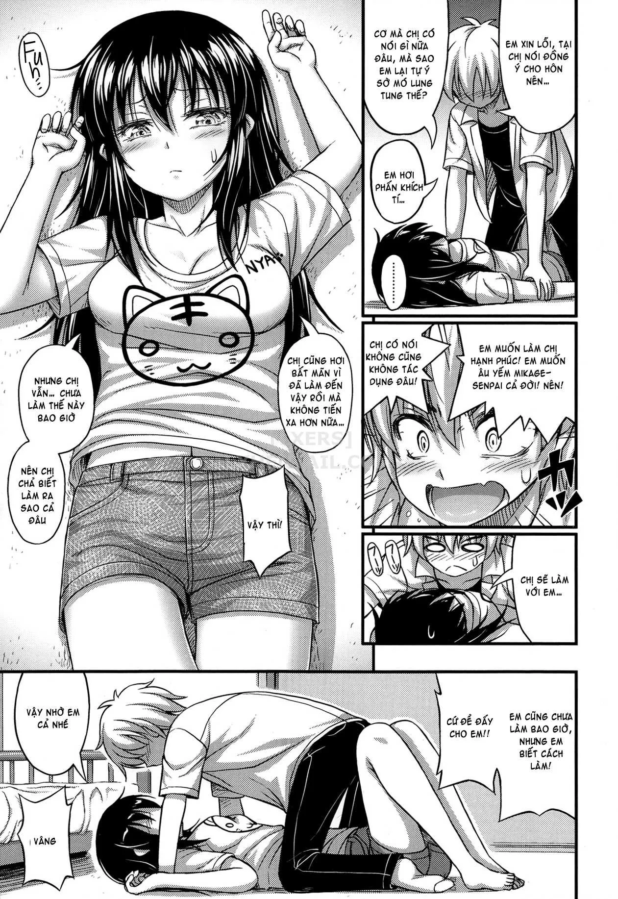 HentaiVN.net - Ảnh 11 - Kinjo no Ko ga Short Pants o Haite Ore o Yuuwaku shite Kurundaga [Kinjo No Ko Ga Short Pants Wo Haite Ore Wo Yuuwaku Shite Kurundaga] - Chap 10