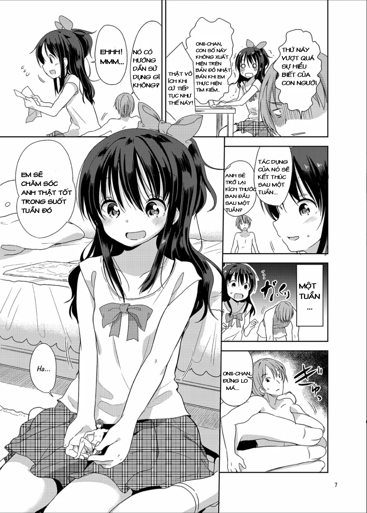 HentaiVN.net - Ảnh 7 - Những ngày "chết ngợp" cùng với cô em gái bé nhỏ [Little Sister With Grande Everyday] - Chap 1