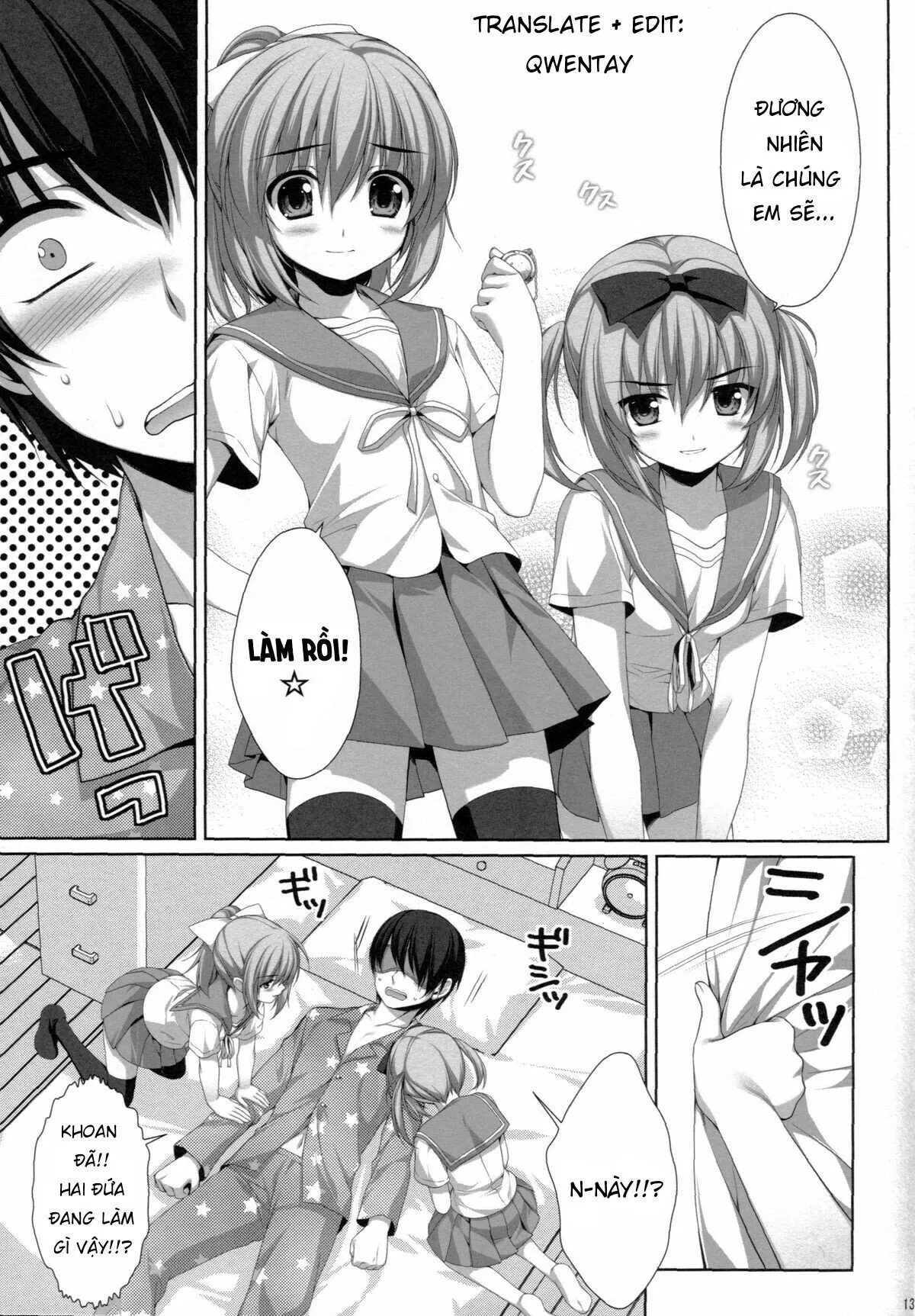 HentaiVN.net - Ảnh 8 - Ở cùng với hai cô em họ [Falling For My Twin Cousins; イトコの双子に堕とされた!?] - Yui và Sui