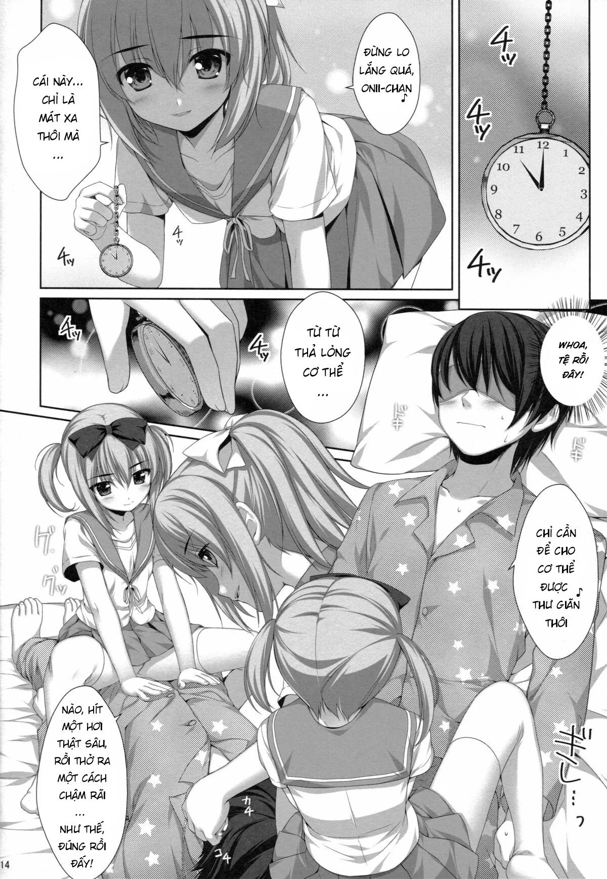 HentaiVN.net - Ảnh 9 - Ở cùng với hai cô em họ [Falling For My Twin Cousins; イトコの双子に堕とされた!?] - Yui và Sui