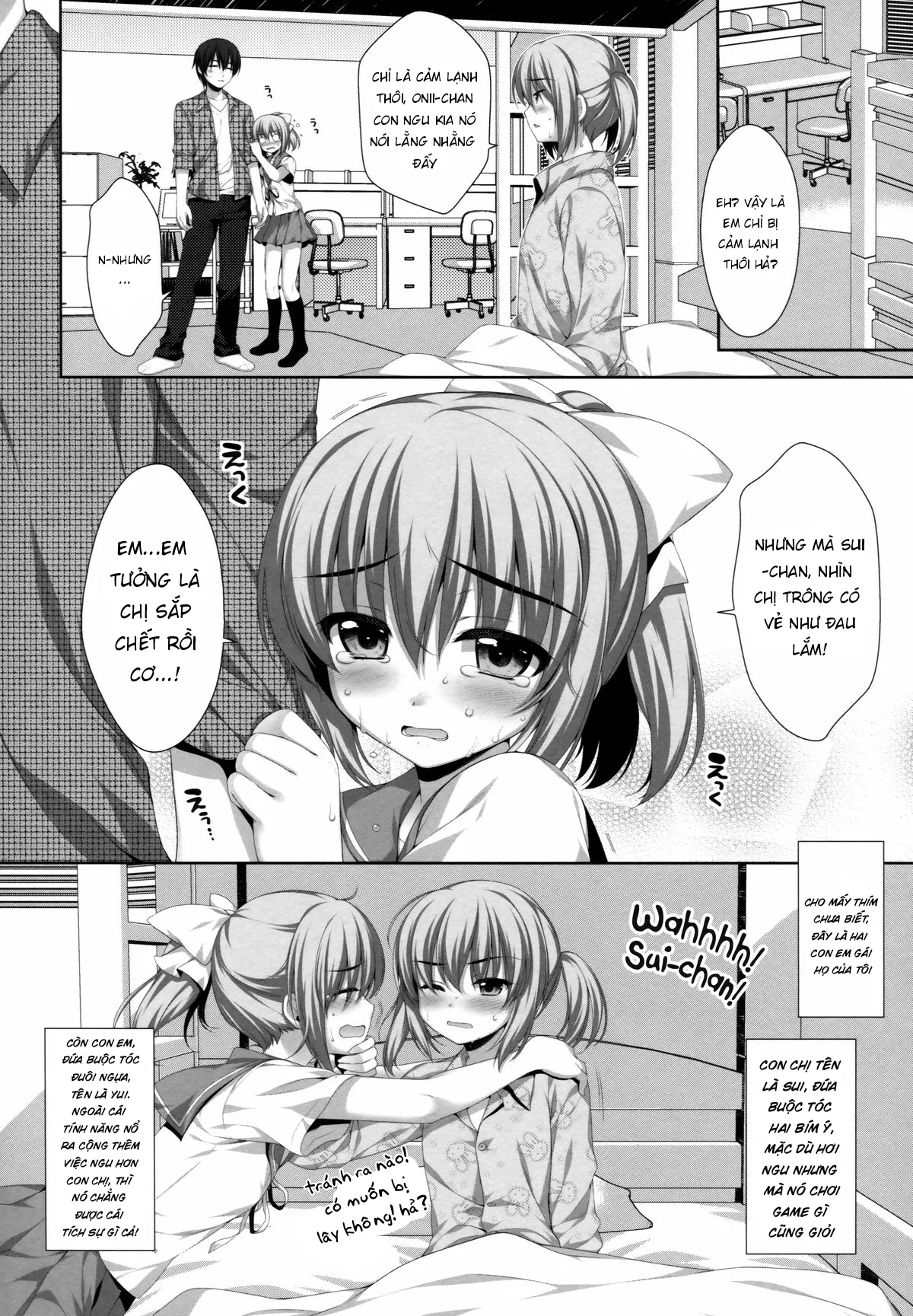 HentaiVN.net - Ảnh 6 - Ở cùng với hai cô em họ [Falling For My Twin Cousins; イトコの双子に堕とされた!?] - Takanashi Yui