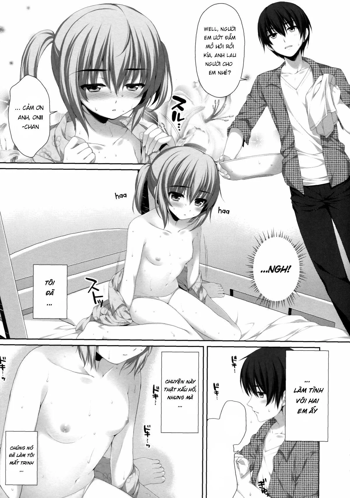 HentaiVN.net - Ảnh 7 - Ở cùng với hai cô em họ [Falling For My Twin Cousins; イトコの双子に堕とされた!?] - Takanashi Yui