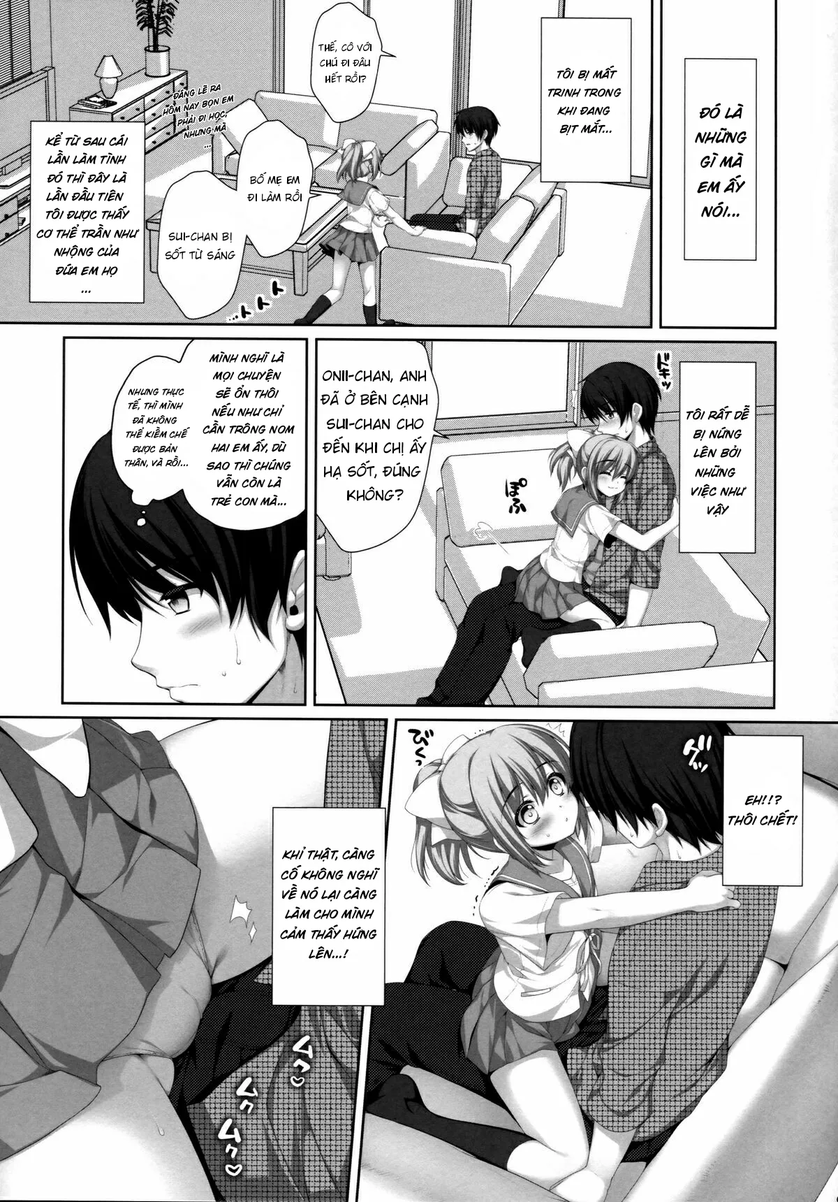 HentaiVN.net - Ảnh 9 - Ở cùng với hai cô em họ [Falling For My Twin Cousins; イトコの双子に堕とされた!?] - Takanashi Yui