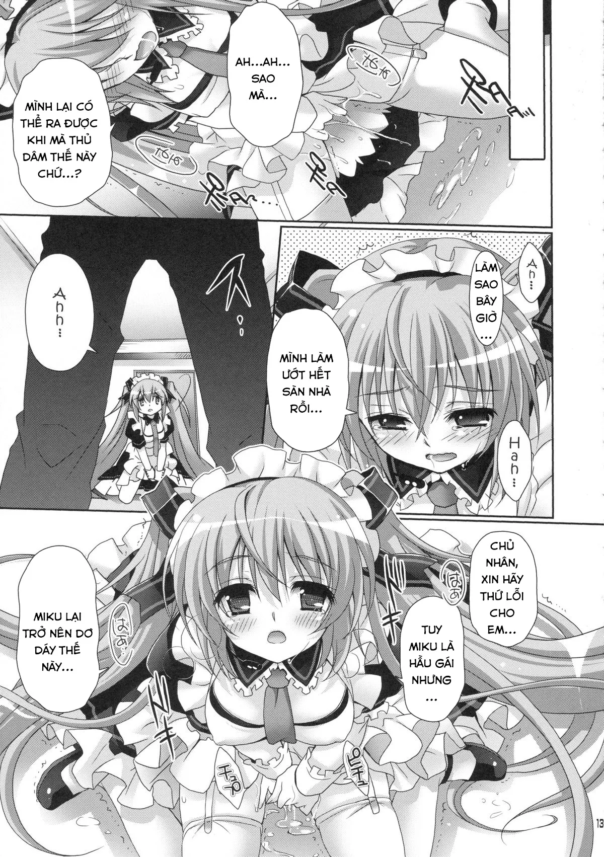 HentaiVN.net - Ảnh 12 - Seri Hatsune Miku - Em sẽ dọn dẹp tất cả cho anh ( maid miku )