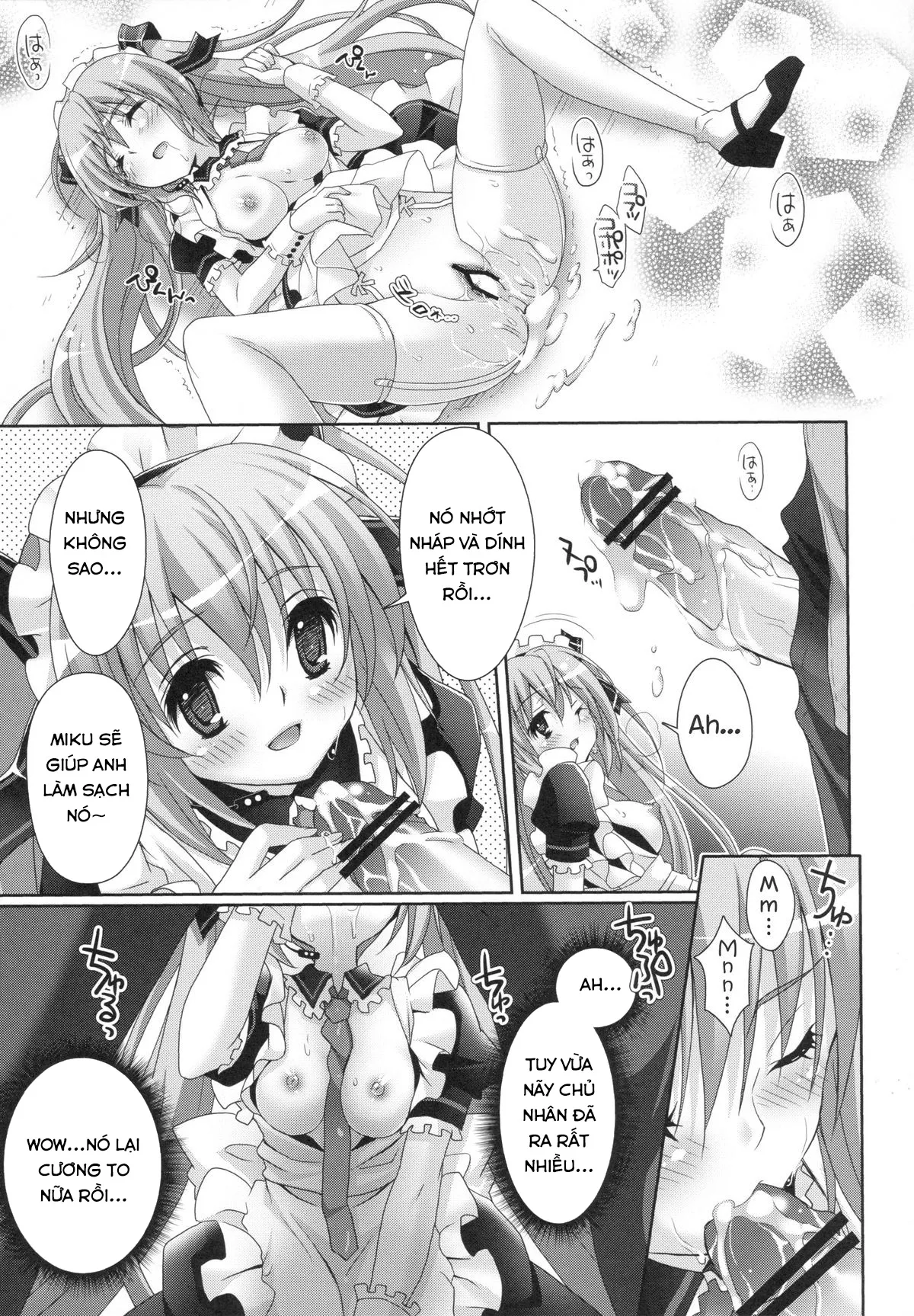 HentaiVN.net - Ảnh 20 - Seri Hatsune Miku - Em sẽ dọn dẹp tất cả cho anh ( maid miku )