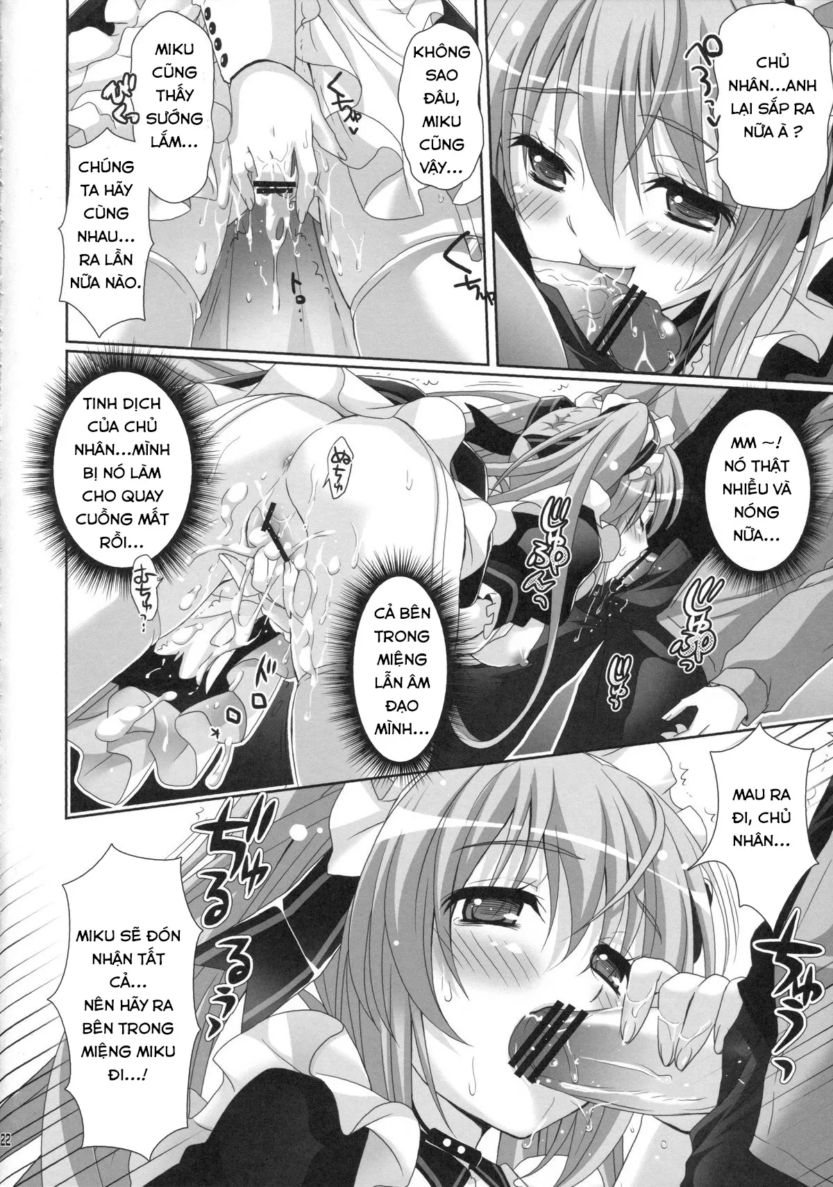 HentaiVN.net - Ảnh 21 - Seri Hatsune Miku - Em sẽ dọn dẹp tất cả cho anh ( maid miku )