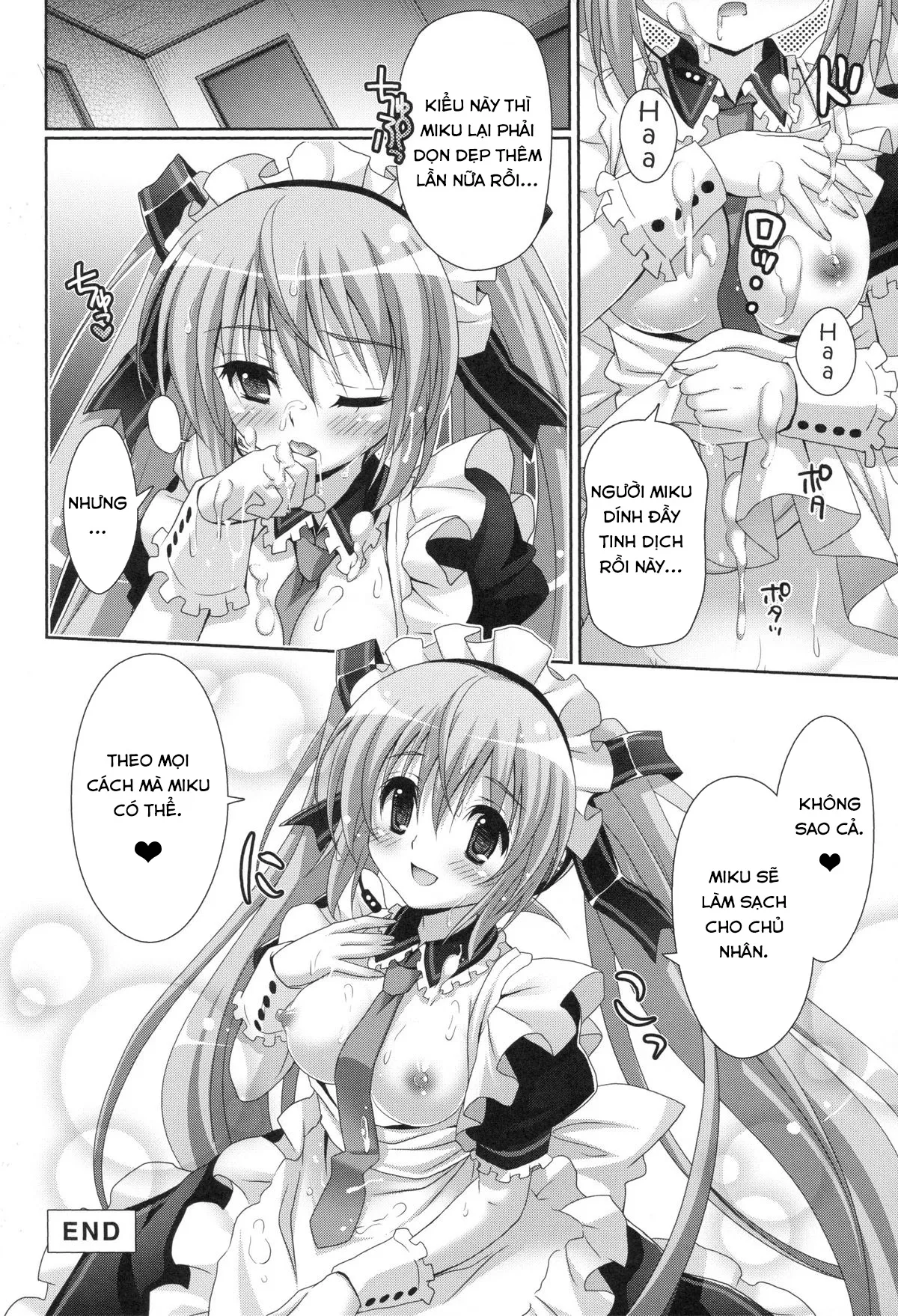 HentaiVN.net - Ảnh 23 - Seri Hatsune Miku - Em sẽ dọn dẹp tất cả cho anh ( maid miku )