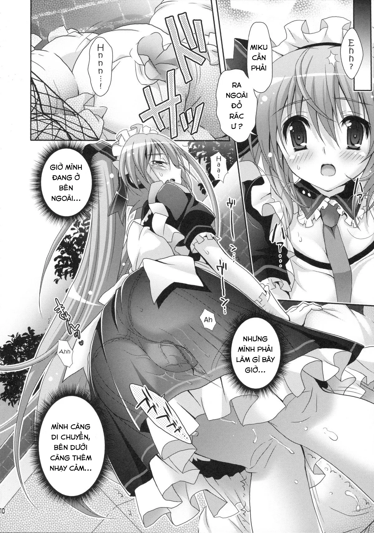 HentaiVN.net - Ảnh 9 - Seri Hatsune Miku - Em sẽ dọn dẹp tất cả cho anh ( maid miku )