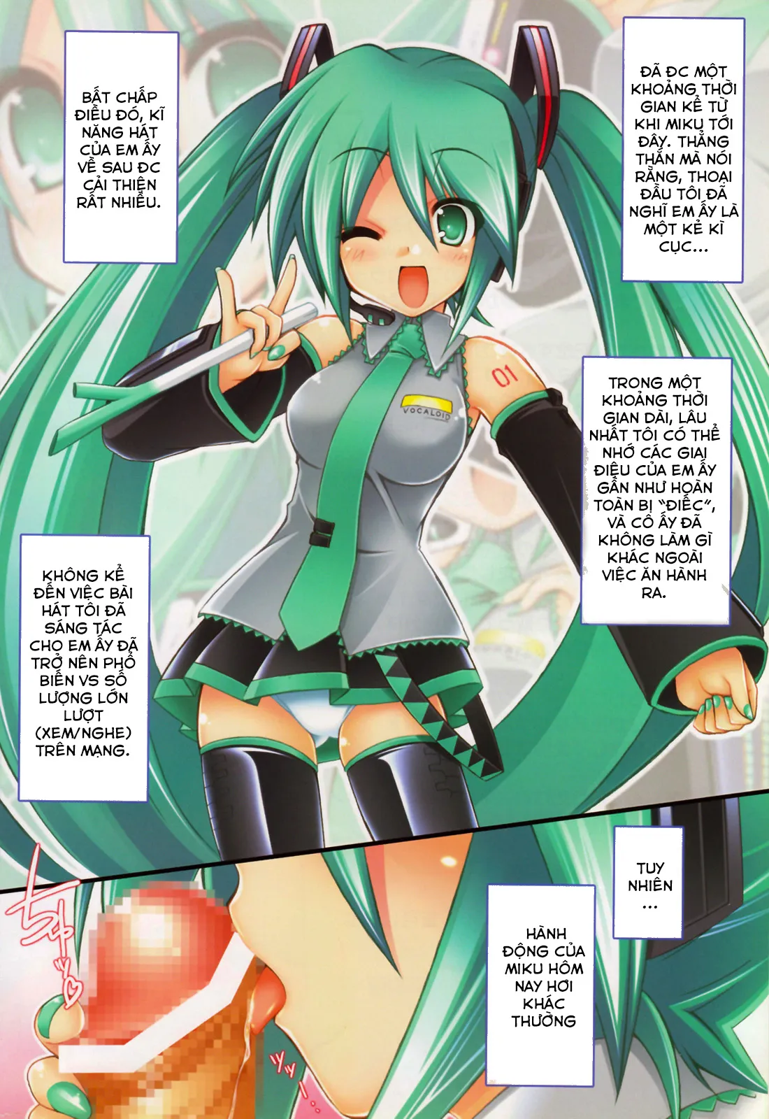 HentaiVN.net - Ảnh 4 - Seri Hatsune Miku - Miku Miku Miku ( cô gái yêu hành )